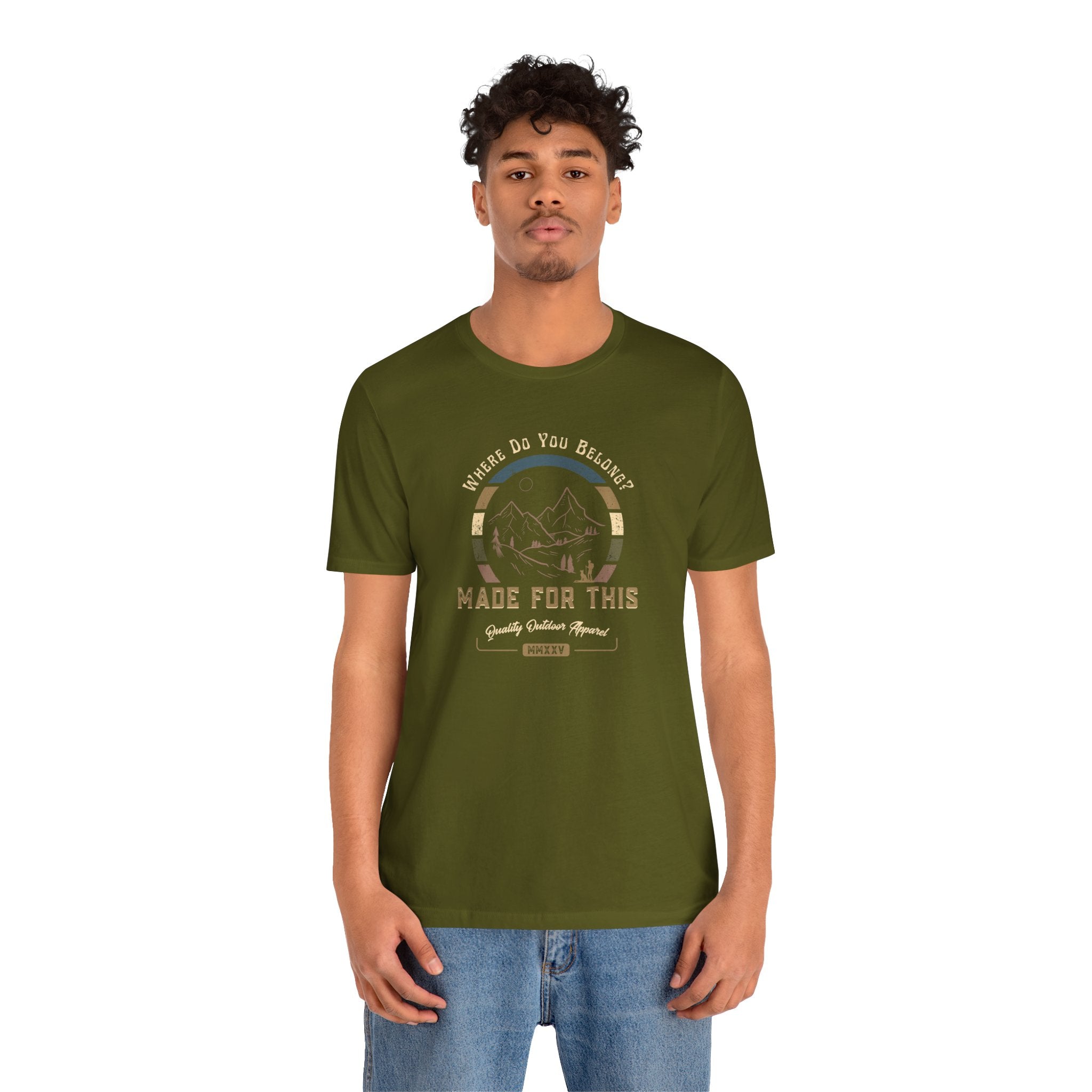 Where Do You Belong? Adventure-Inspired Unisex Tee - Perfect for Nature Lovers, Gift for Hikers, Casual Wear, Outdoor Events, Travel Apparel