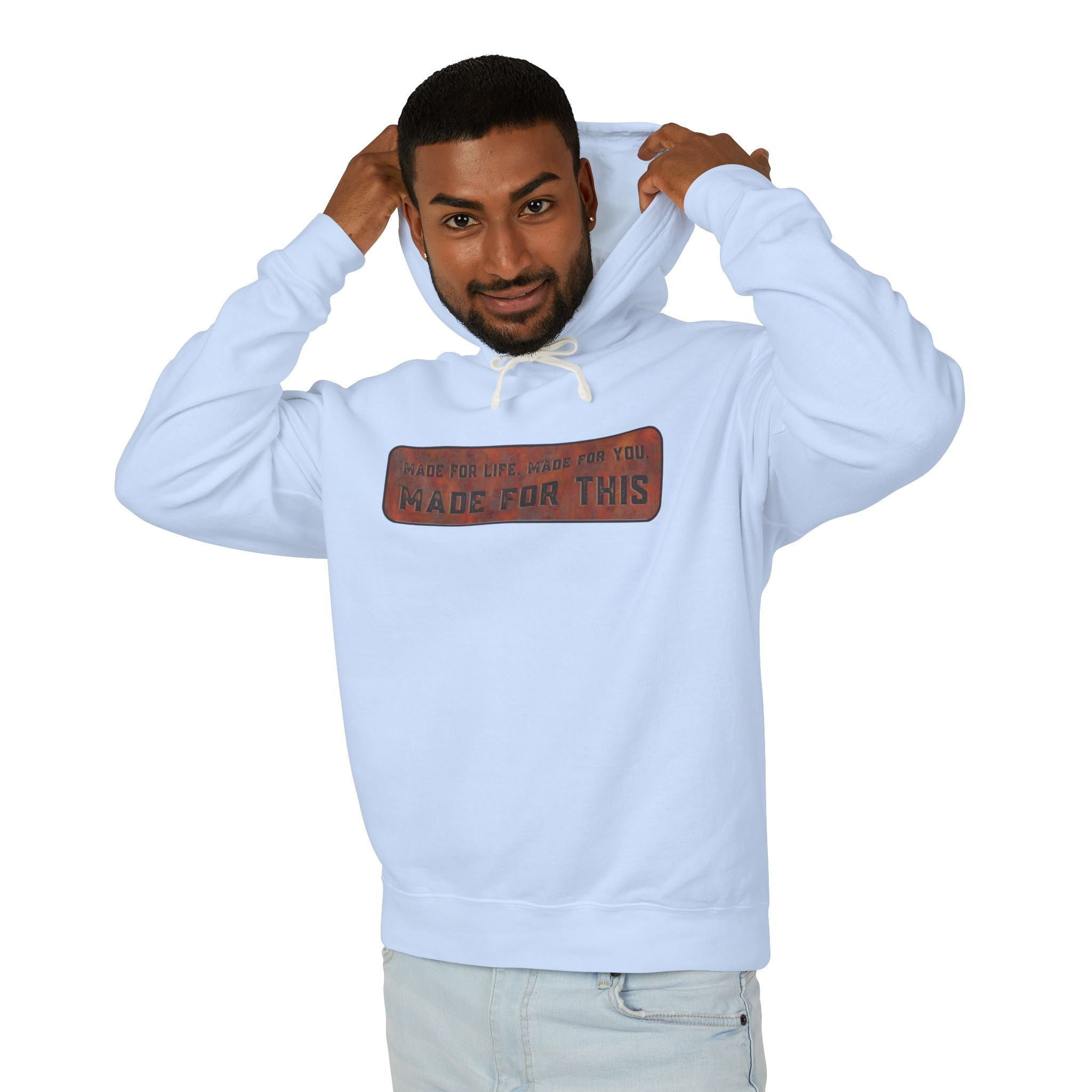 Made for This Unisex Lightweight Hooded Sweatshirt, Perfect for Gifts, Cozy Casual Wear, Everyday Comfort, Fall Fashion
