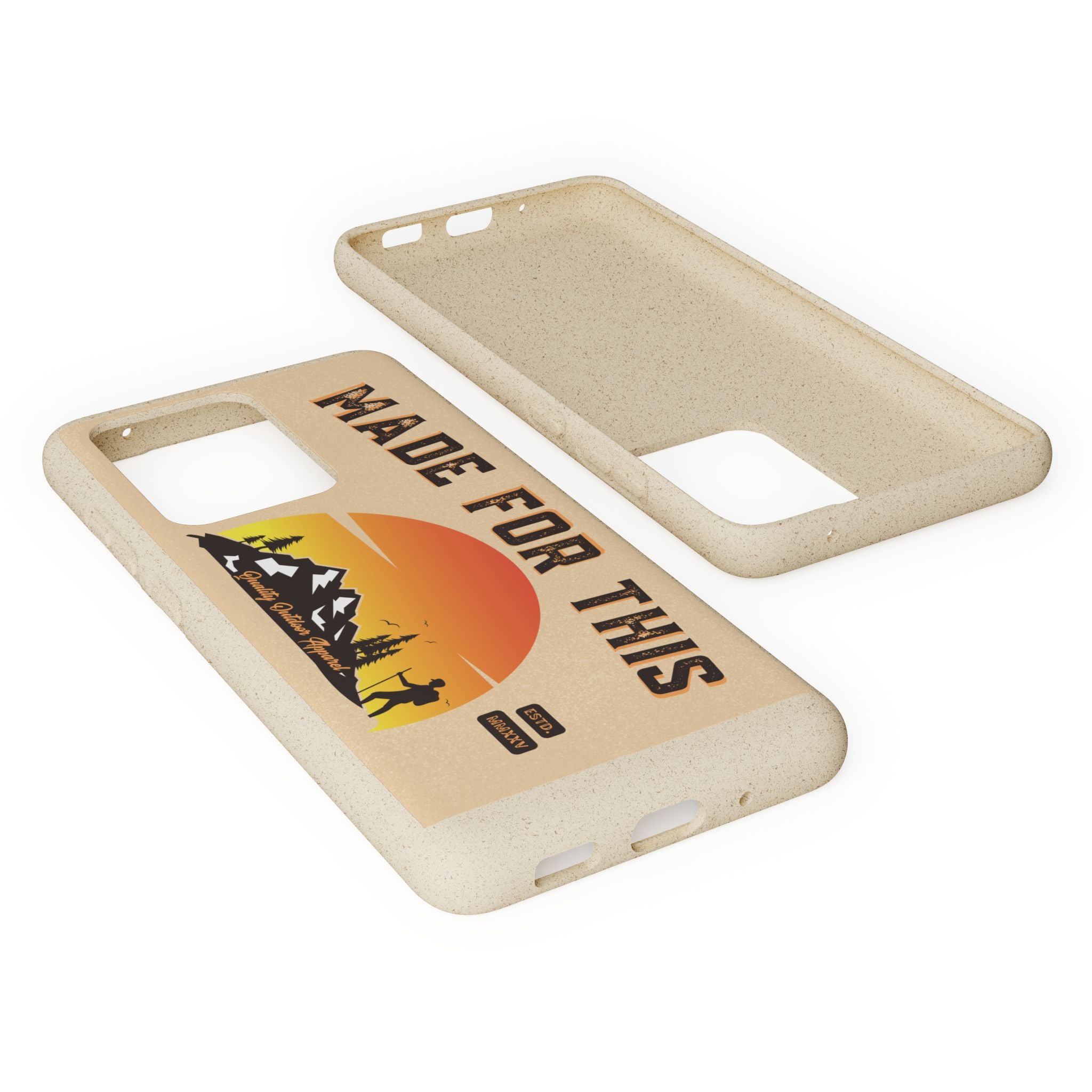 Eco-Friendly Biodegradable Made For This Adventure Phone Case | Made For This | Nature Lover Gift, Sustainable Accessory, Earth Day Present, Unique Phone Cover