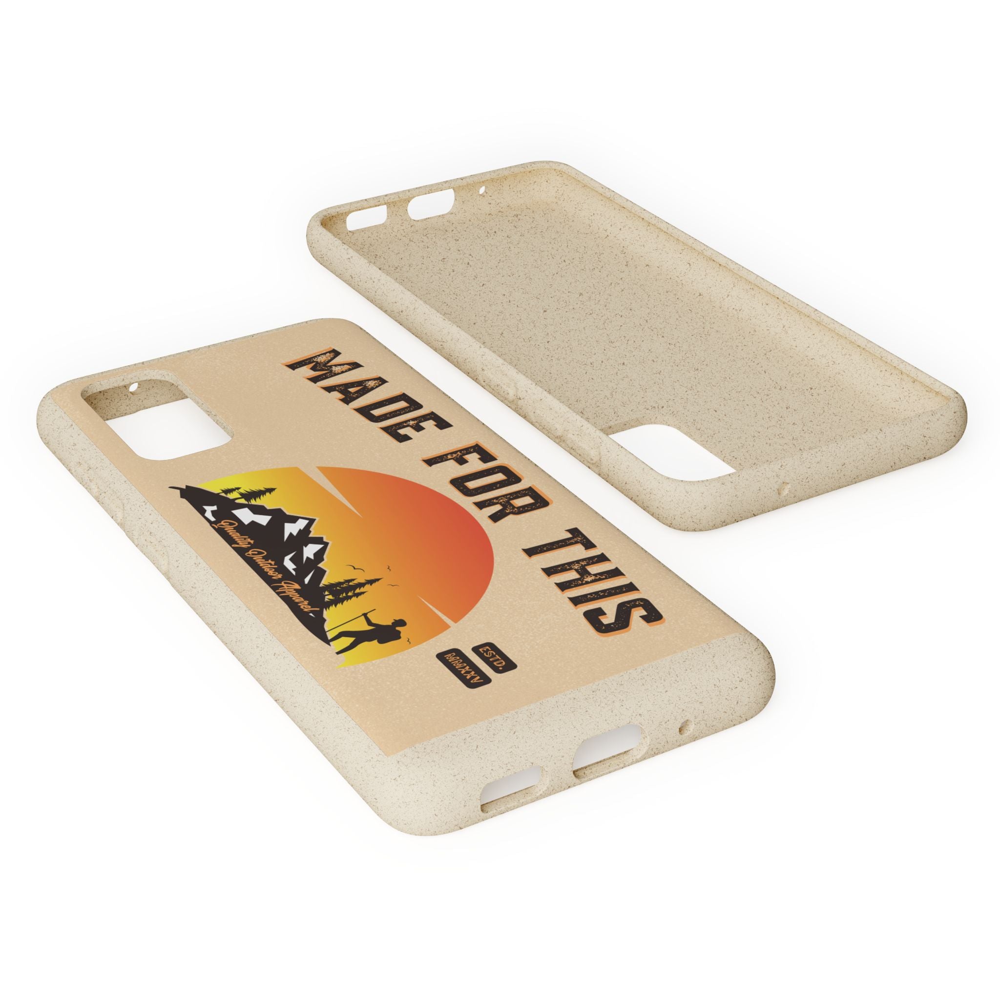 Eco-Friendly Biodegradable Made For This Adventure Phone Case | Made For This | Nature Lover Gift, Sustainable Accessory, Earth Day Present, Unique Phone Cover