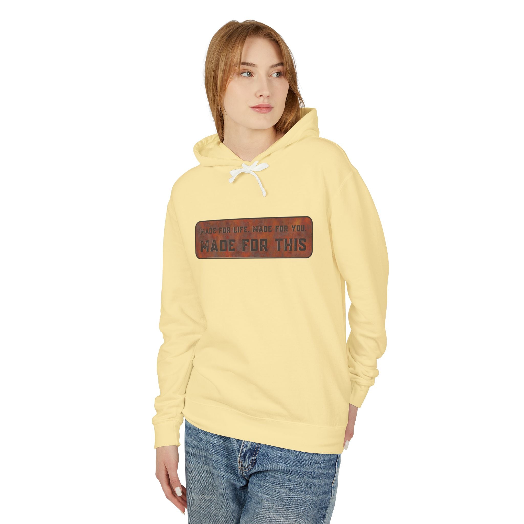 Made for This Unisex Lightweight Hooded Sweatshirt, Perfect for Gifts, Cozy Casual Wear, Everyday Comfort, Fall Fashion