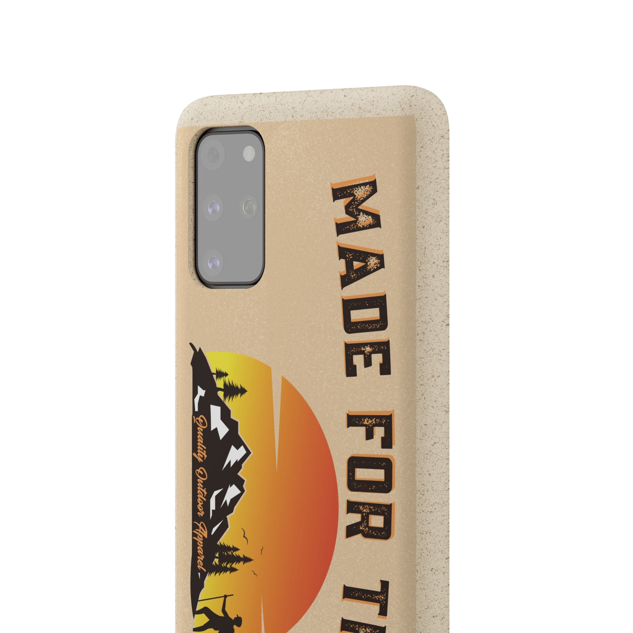 Eco-Friendly Biodegradable Made For This Adventure Phone Case | Made For This | Nature Lover Gift, Sustainable Accessory, Earth Day Present, Unique Phone Cover