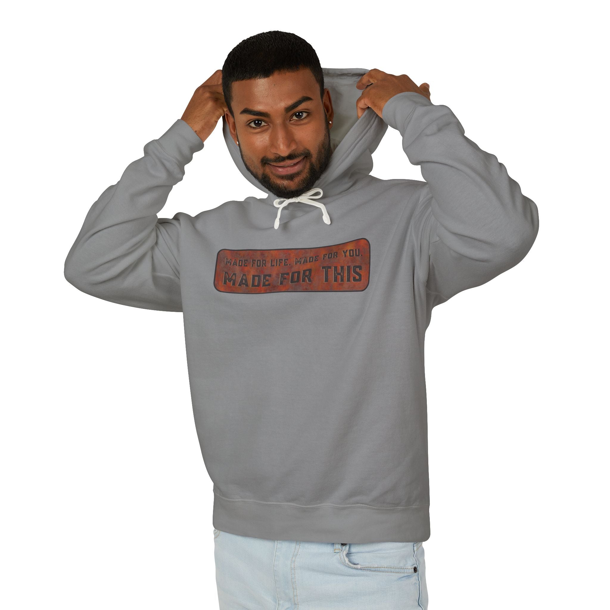 Made for This Unisex Lightweight Hooded Sweatshirt, Perfect for Gifts, Cozy Casual Wear, Everyday Comfort, Fall Fashion