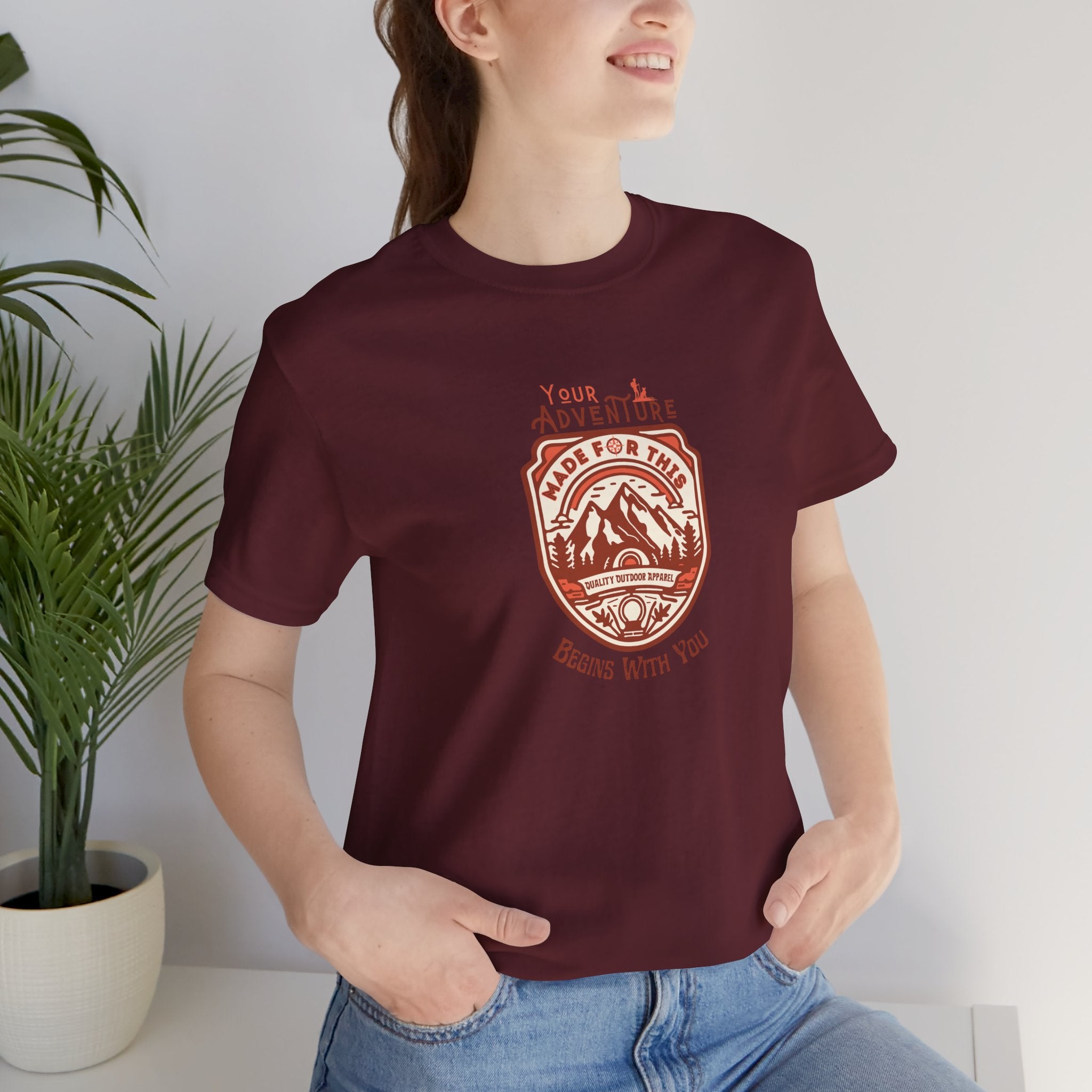 Your Adventure Begins With You Unisex Tee - Perfect for Outdoor Enthusiasts, Travel Lovers, Gifts, Summer Outfits, Adventure Gear