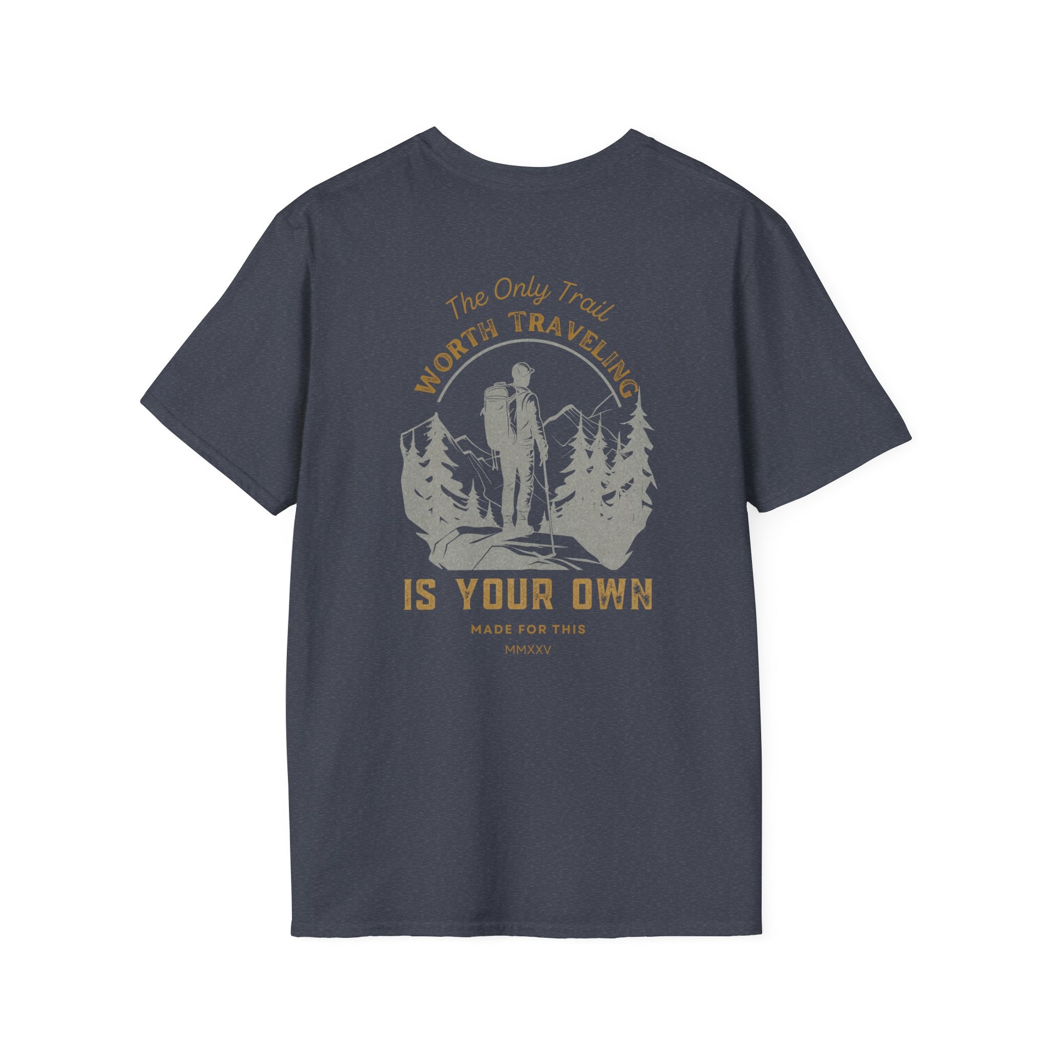 Adventure Unisex Softstyle T-Shirt, Travel Tee, Outdoor Enthusiast Shirt, Hiking Apparel, Nature Lover Gift, Inspirational Top