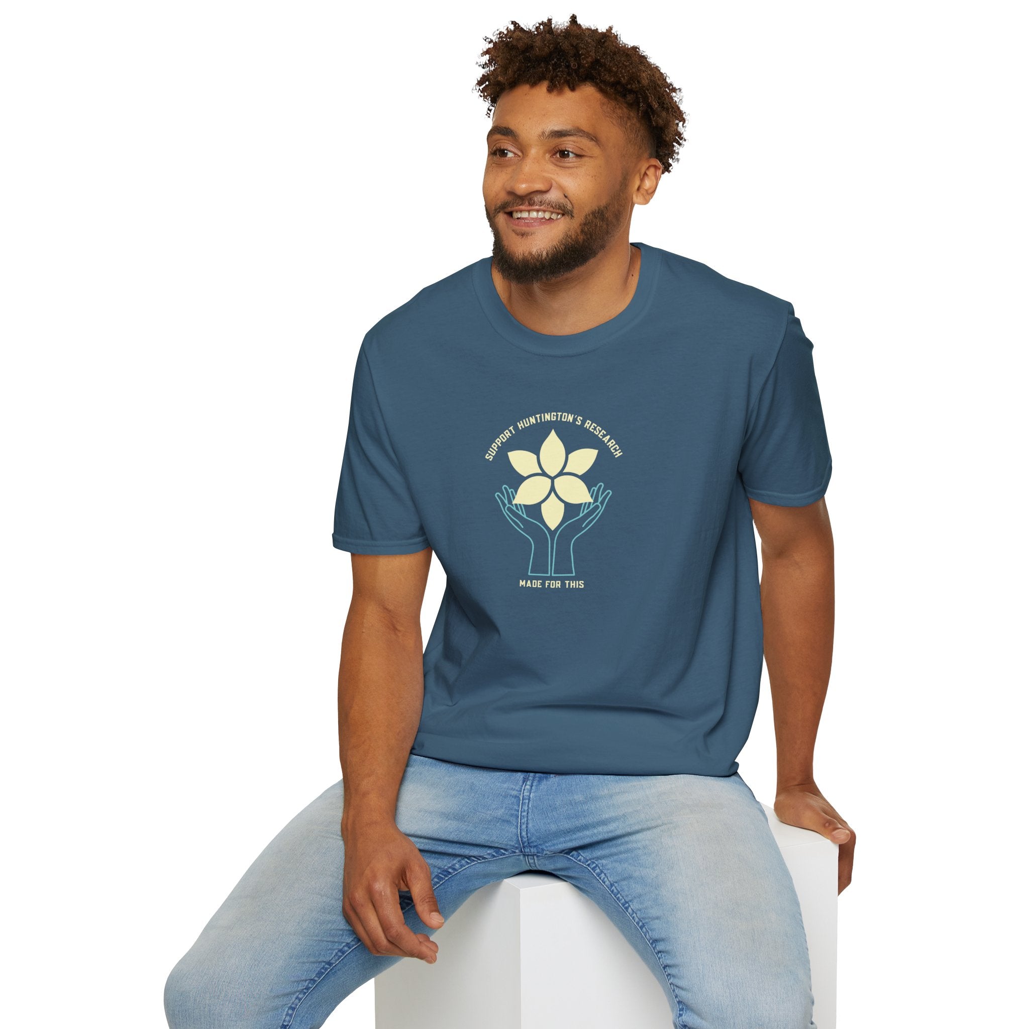 Support Huntington's Research | Made For This | Softstyle T-Shirt, Comfortable Tee, Gift for Friends, Casual Wear, Research Fundraiser