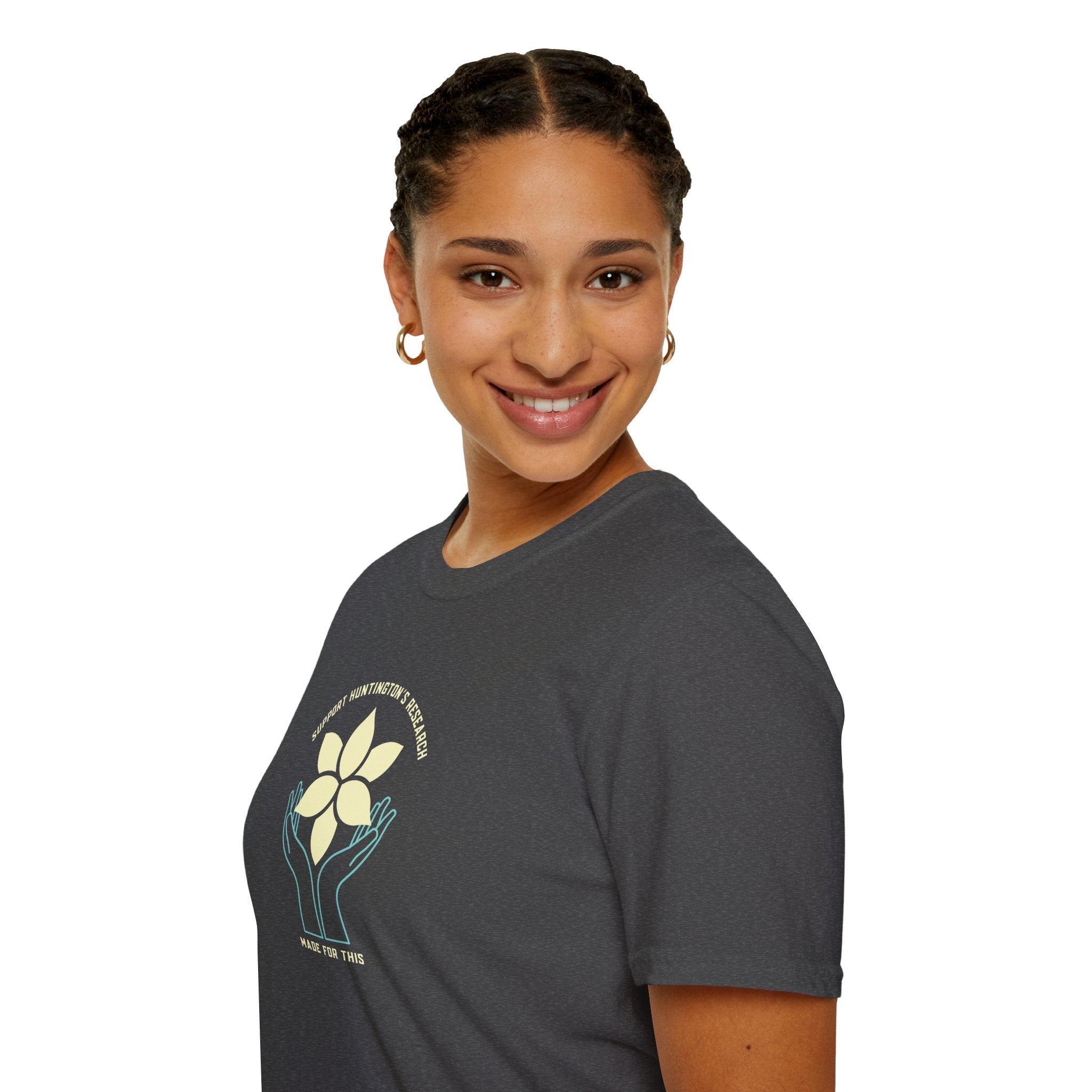 Support Huntington's Research | Made For This | T-Shirt, Softstyle Tee, Positive Vibes Apparel, Casual Wear