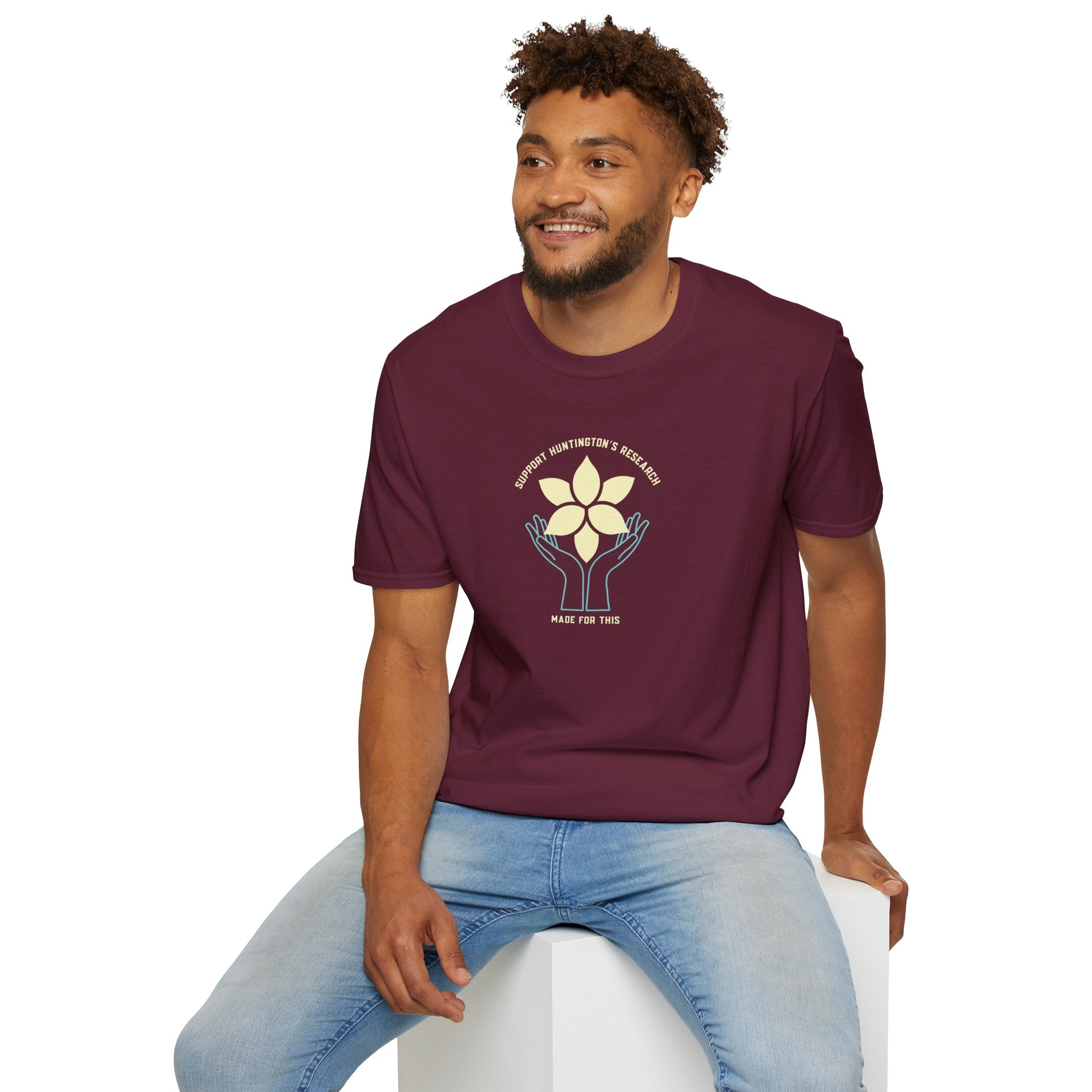 Support Huntington's Research | Made For This | Softstyle T-Shirt, Comfortable Tee, Gift for Friends, Casual Wear, Research Fundraiser