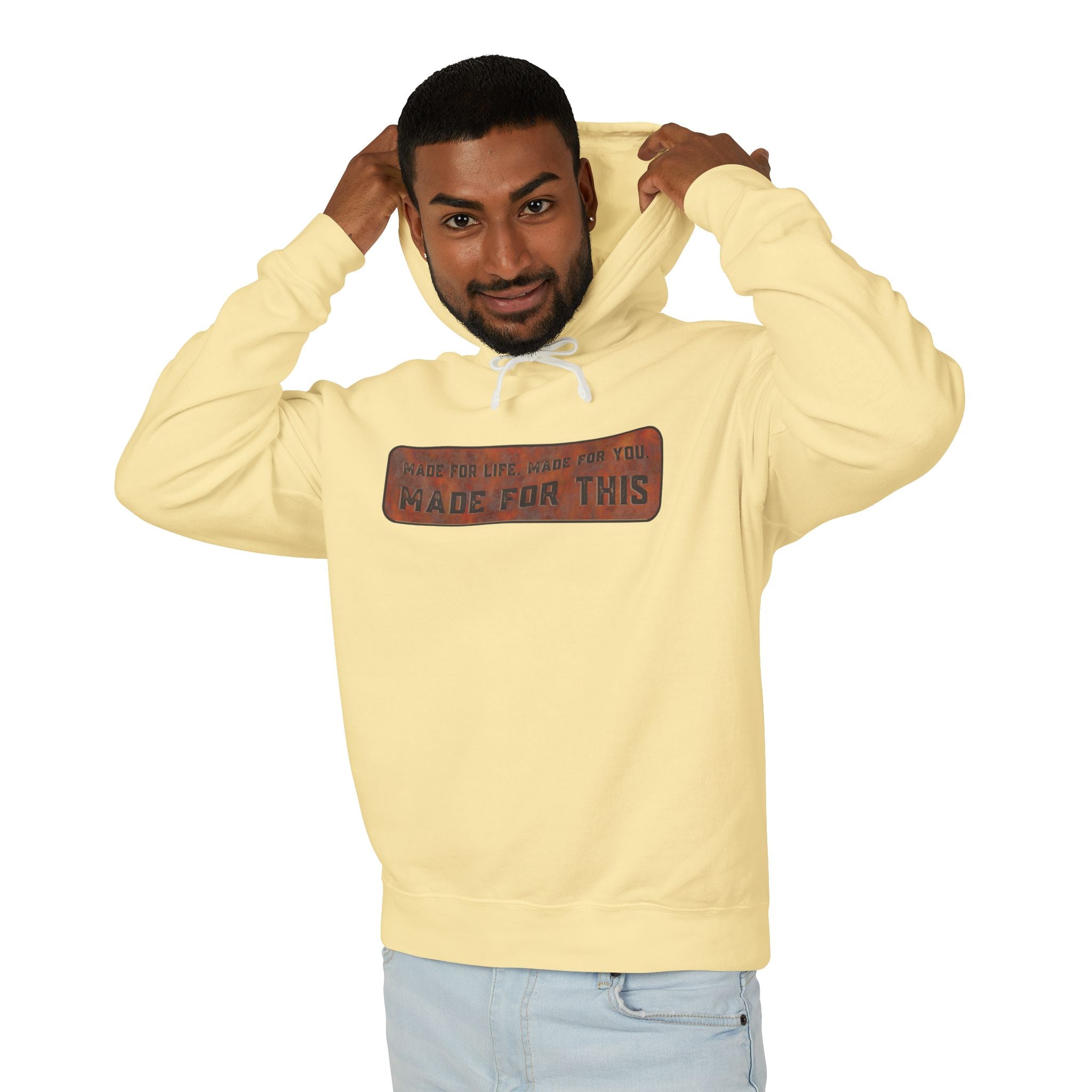 Made for This Unisex Lightweight Hooded Sweatshirt, Perfect for Gifts, Cozy Casual Wear, Everyday Comfort, Fall Fashion