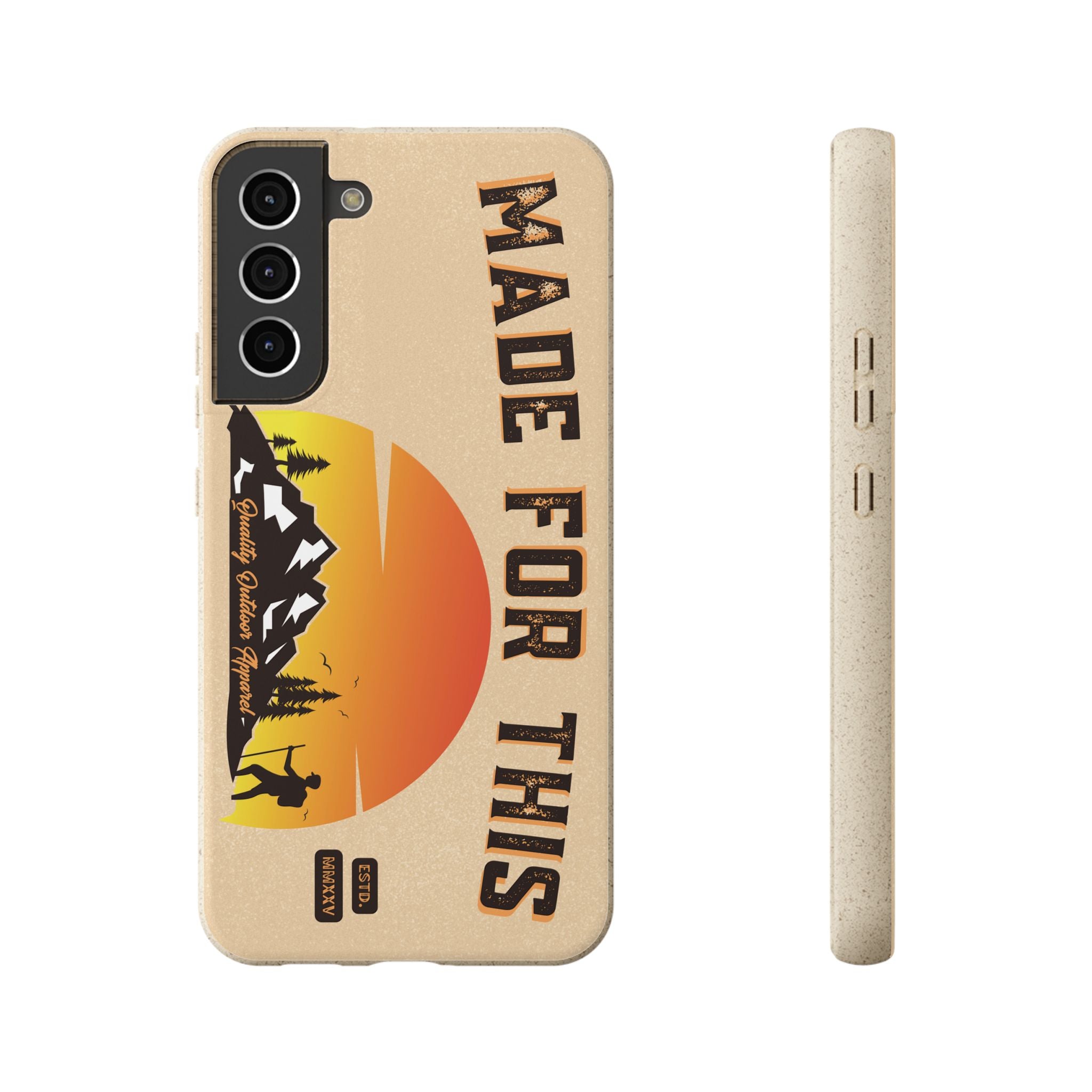 Eco-Friendly Biodegradable Made For This Adventure Phone Case | Made For This | Nature Lover Gift, Sustainable Accessory, Earth Day Present, Unique Phone Cover