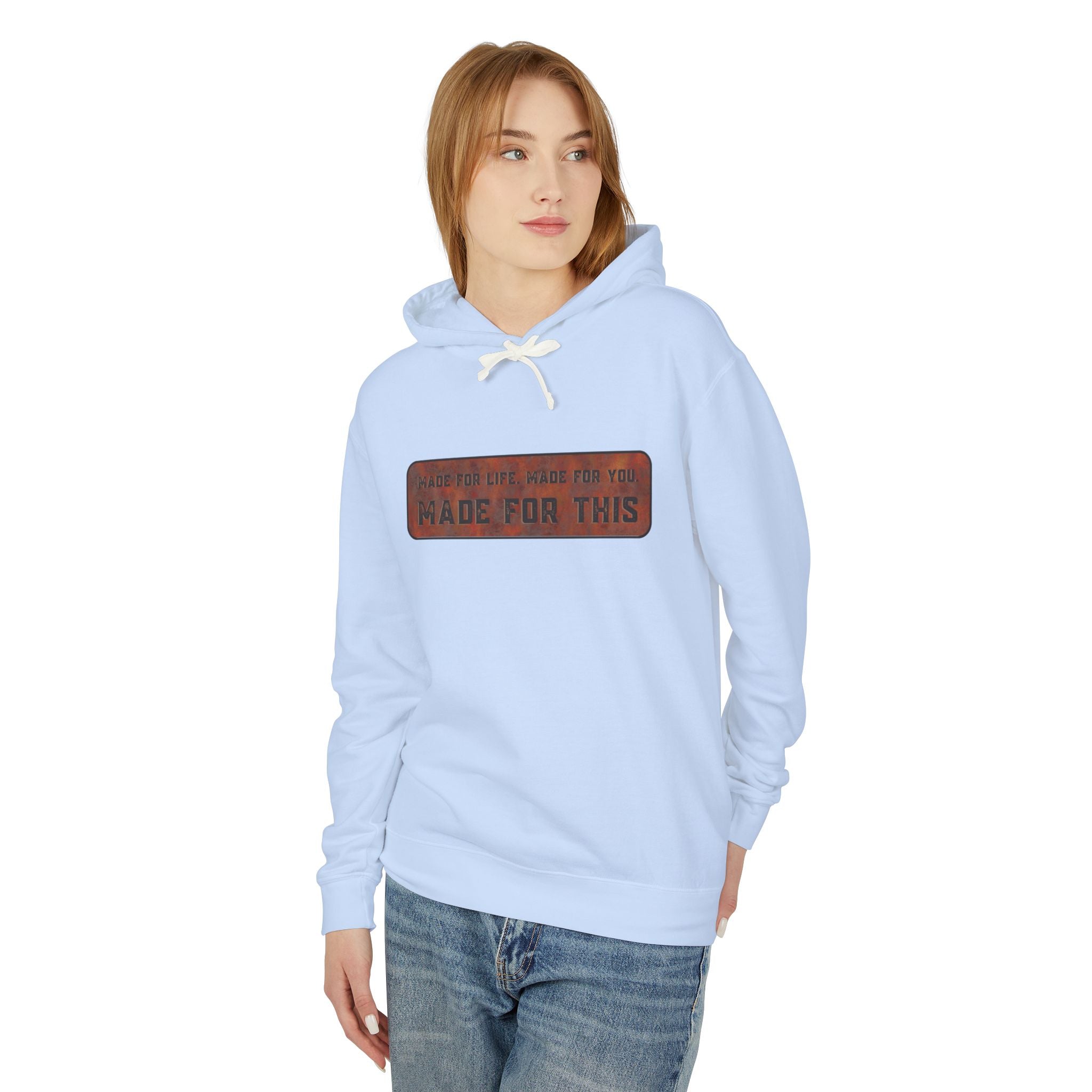 Made for This Unisex Lightweight Hooded Sweatshirt, Perfect for Gifts, Cozy Casual Wear, Everyday Comfort, Fall Fashion