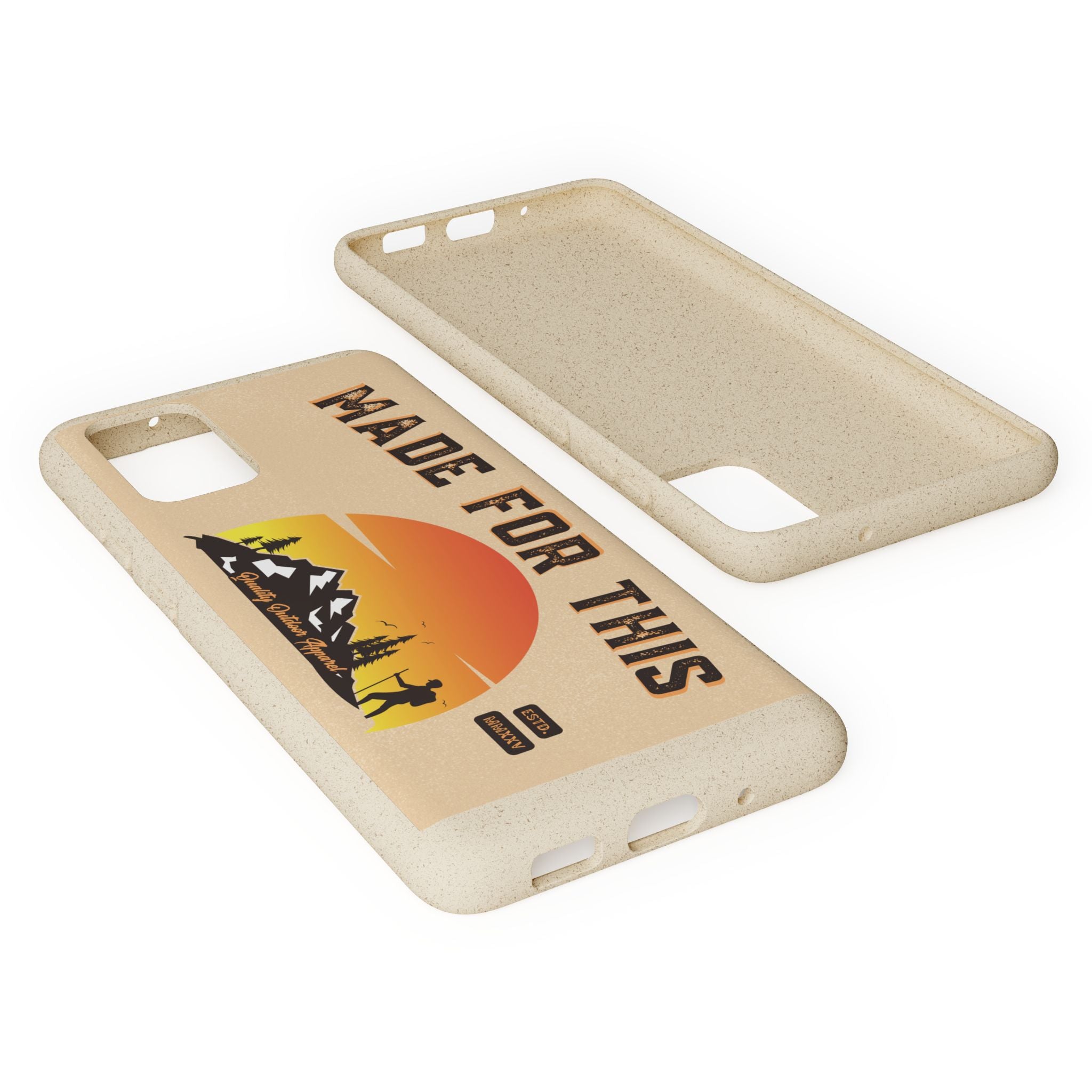 Eco-Friendly Biodegradable Made For This Adventure Phone Case | Made For This | Nature Lover Gift, Sustainable Accessory, Earth Day Present, Unique Phone Cover