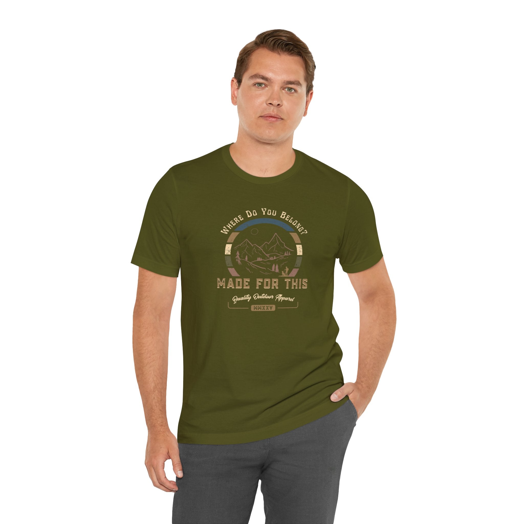 Where Do You Belong? Adventure-Inspired Unisex Tee - Perfect for Nature Lovers, Gift for Hikers, Casual Wear, Outdoor Events, Travel Apparel