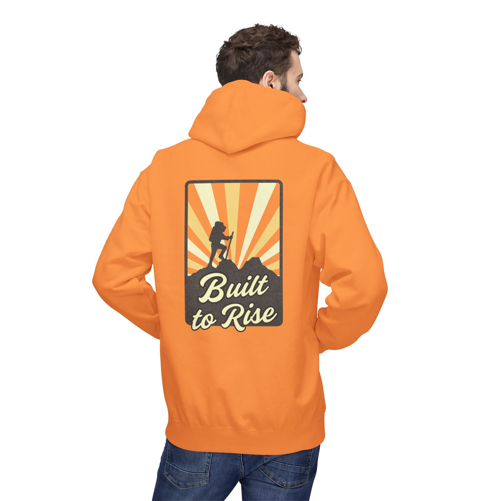 Adventure-Ready Fleece Hoodie | Built to Rise Outdoor Sweatshirt, Unisex Camping Gift, Hiking Apparel, Motivational Hoodie, [...]
