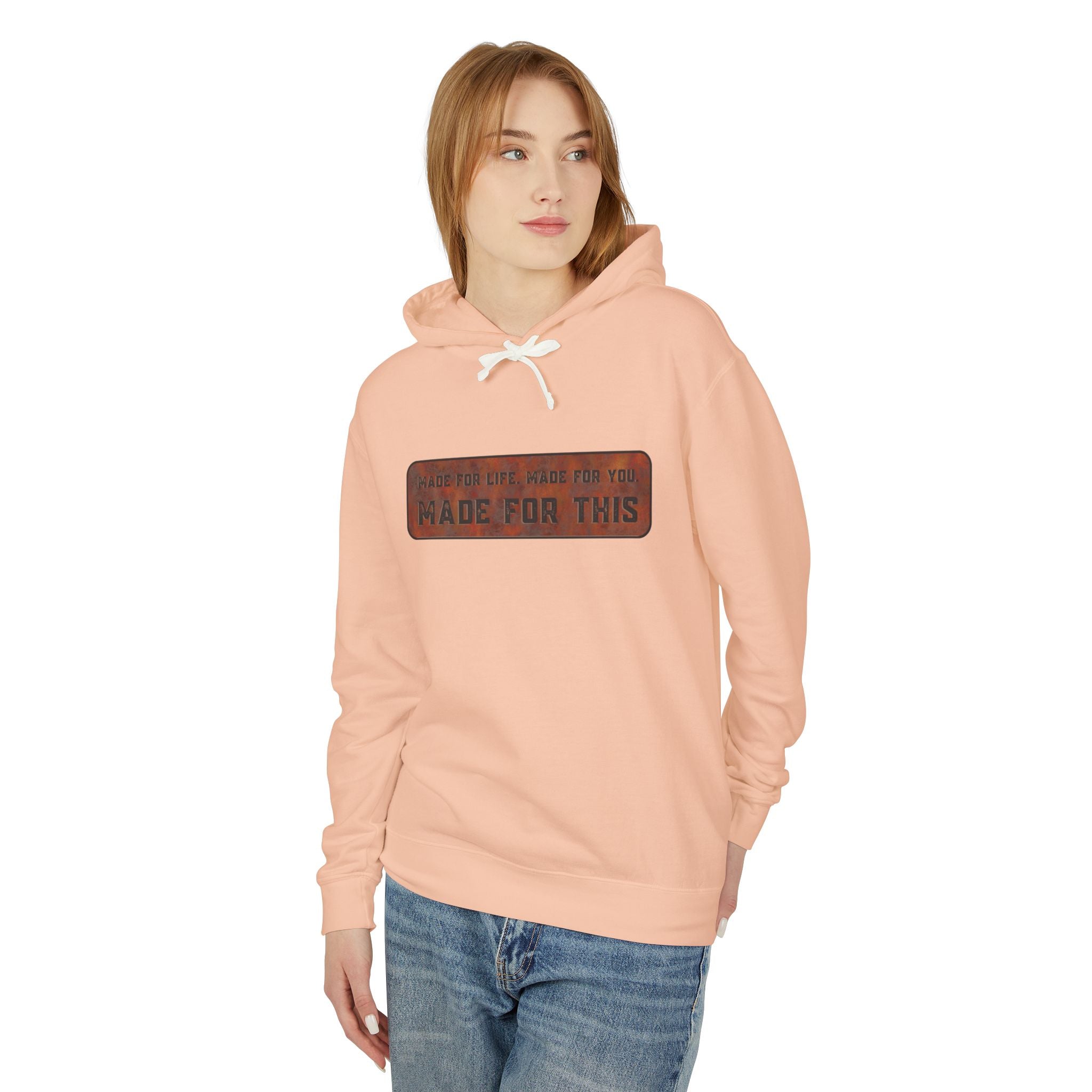 Made for This Unisex Lightweight Hooded Sweatshirt, Perfect for Gifts, Cozy Casual Wear, Everyday Comfort, Fall Fashion