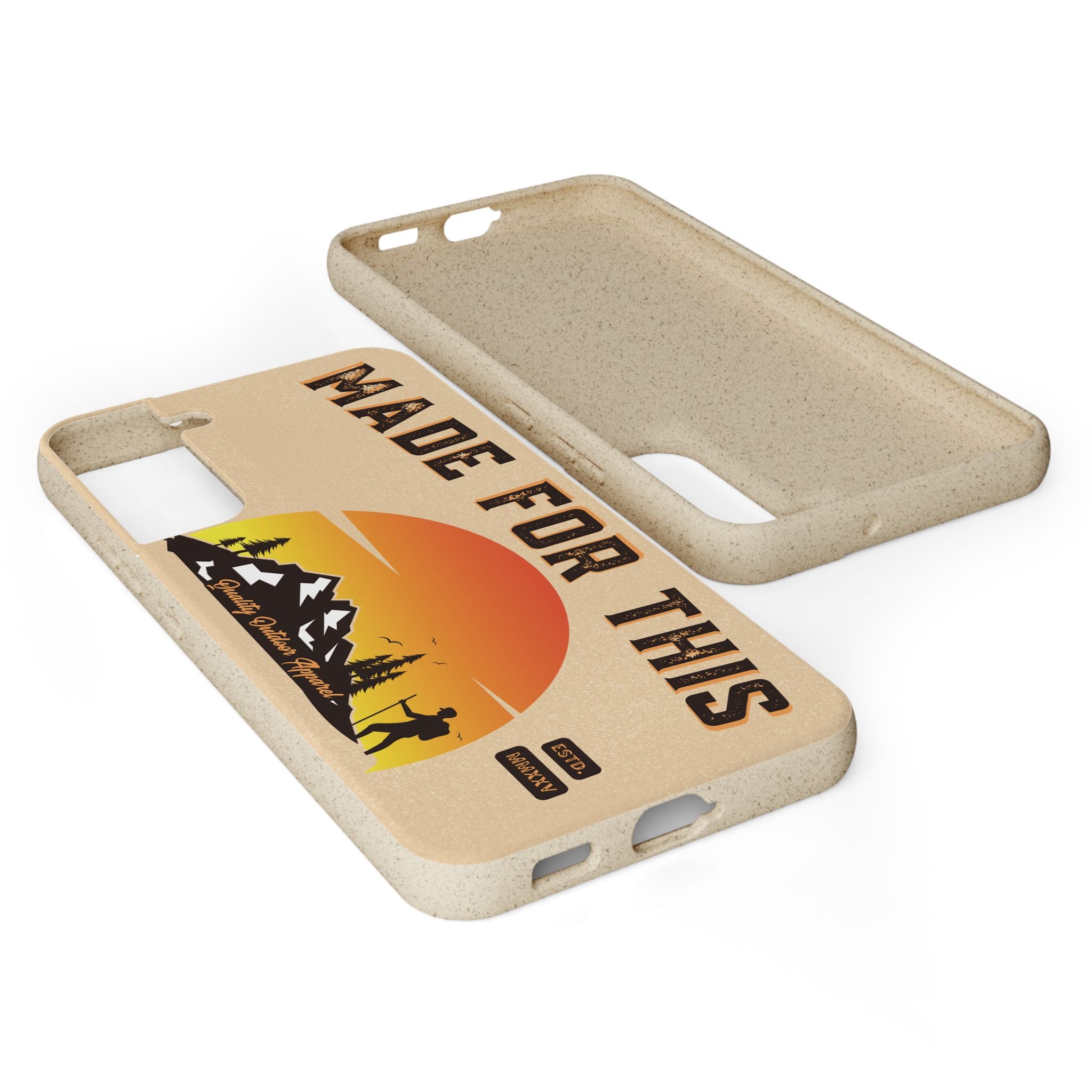 Eco-Friendly Biodegradable Made For This Adventure Phone Case | Made For This | Nature Lover Gift, Sustainable Accessory, Earth Day Present, Unique Phone Cover