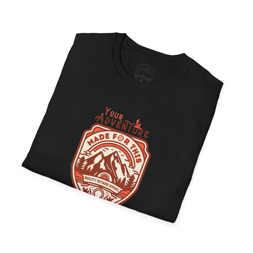 Adventure Awaits Unisex Softstyle T-Shirt, Casual Tee, Outdoor Shirt, Travel Gift, Nature Lover Apparel
