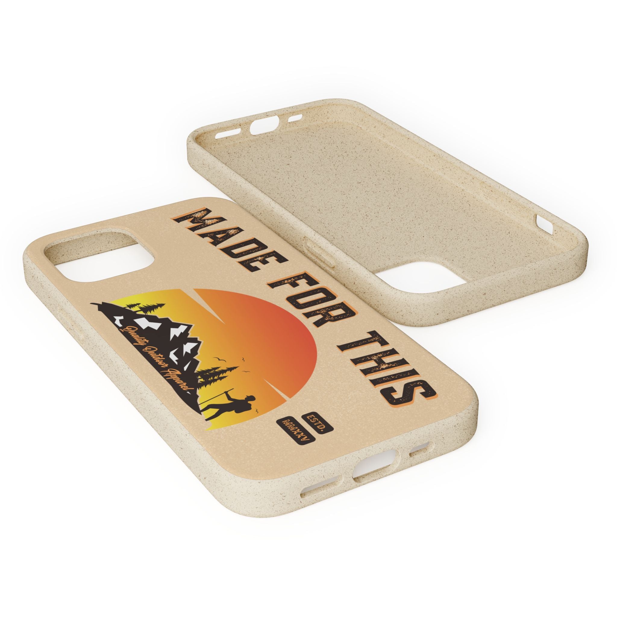 Eco-Friendly Biodegradable Made For This Adventure Phone Case | Made For This | Nature Lover Gift, Sustainable Accessory, Earth Day Present, Unique Phone Cover