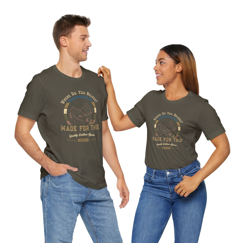 Adventure-Inspired Unisex Tee - Perfect for Nature Lovers, Gift for Hikers, Casual Wear, Outdoor Events, Travel Apparel