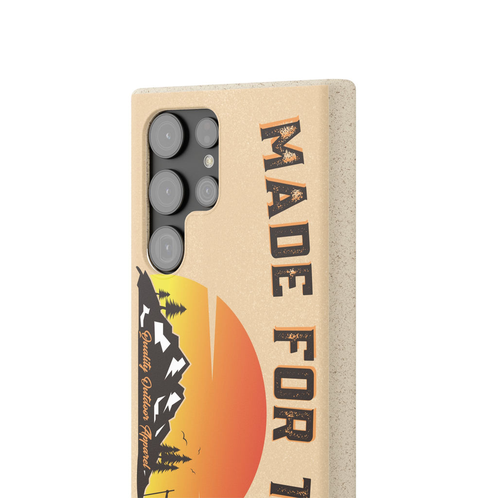 Eco-Friendly Biodegradable Made For This Adventure Phone Case | Made For This | Nature Lover Gift, Sustainable Accessory, Earth Day Present, Unique Phone Cover