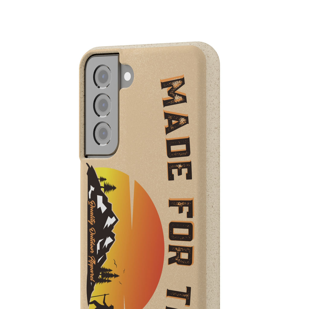 Eco-Friendly Biodegradable Made For This Adventure Phone Case | Made For This | Nature Lover Gift, Sustainable Accessory, Earth Day Present, Unique Phone Cover