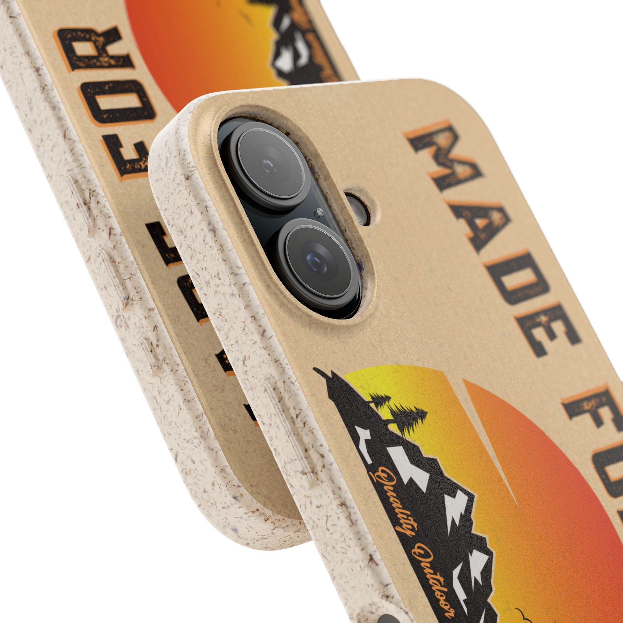 Eco-Friendly Biodegradable Made For This Adventure Phone Case | Made For This | Nature Lover Gift, Sustainable Accessory, Earth Day Present, Unique Phone Cover