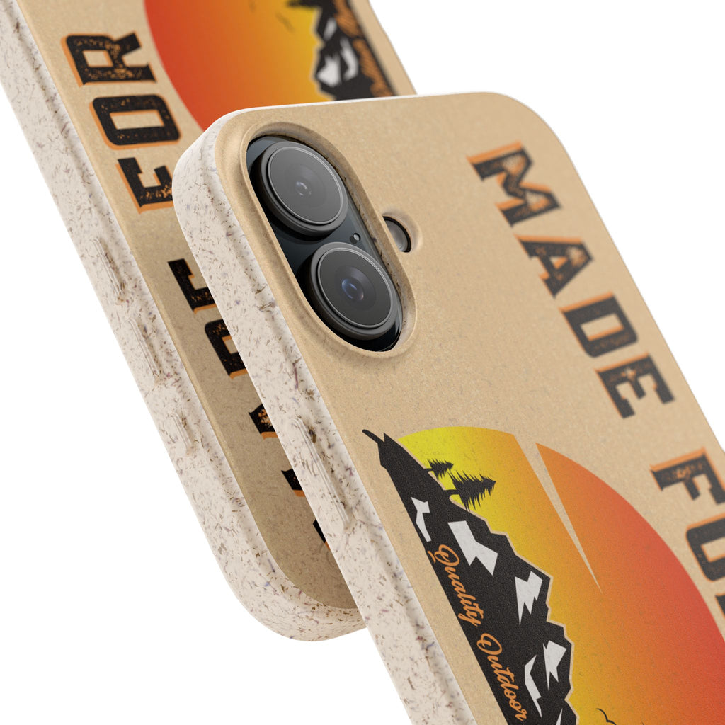 Eco-Friendly Biodegradable Made For This Adventure Phone Case | Made For This | Nature Lover Gift, Sustainable Accessory, Earth Day Present, Unique Phone Cover