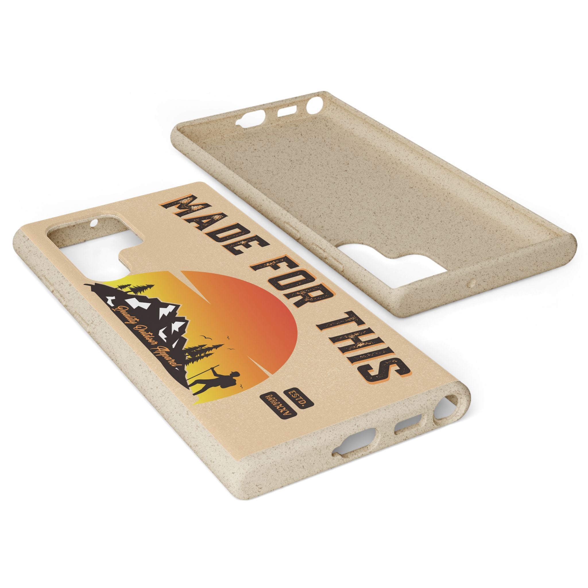 Eco-Friendly Biodegradable Made For This Adventure Phone Case | Made For This | Nature Lover Gift, Sustainable Accessory, Earth Day Present, Unique Phone Cover