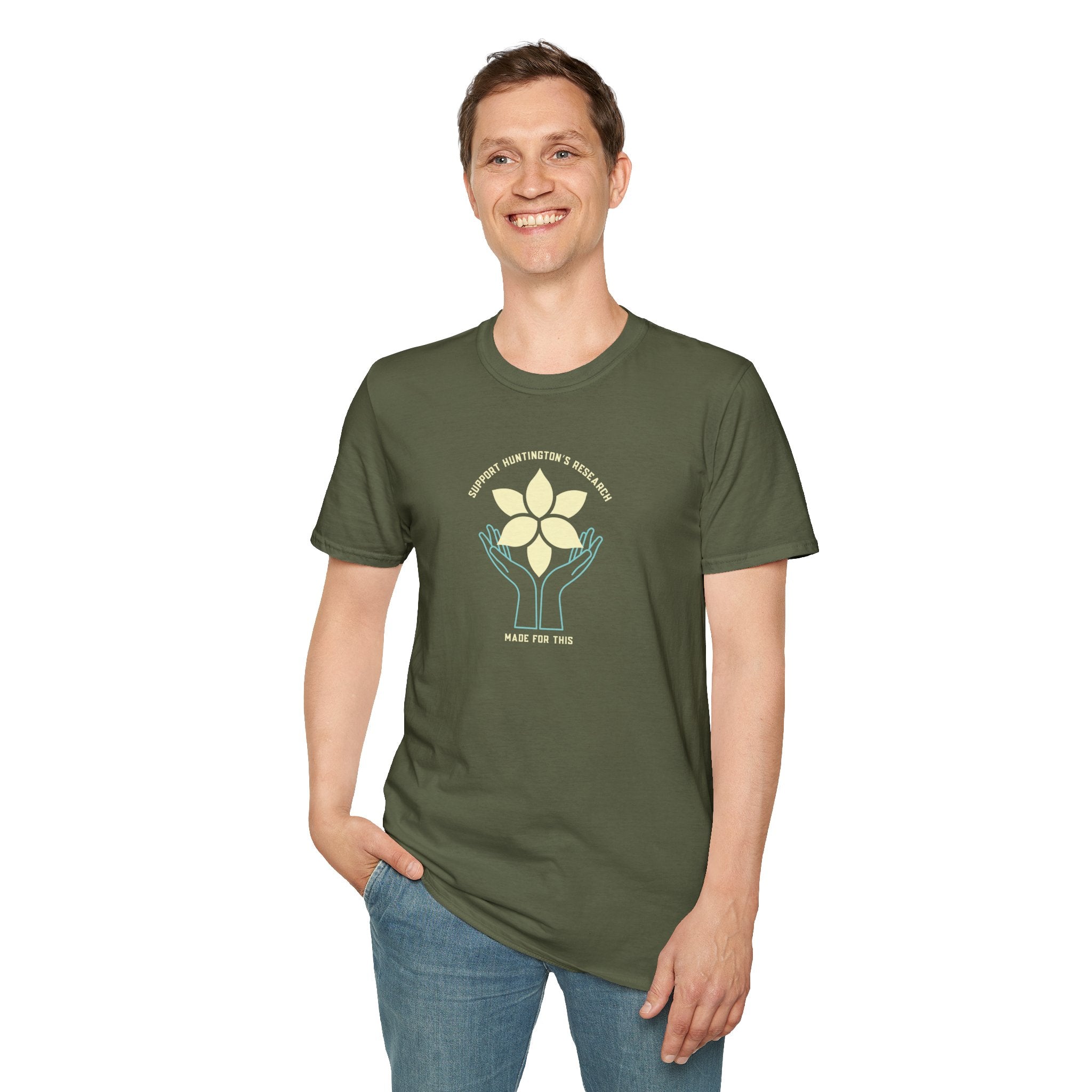 Support Huntington's Research | Made For This | Softstyle T-Shirt, Comfortable Tee, Gift for Friends, Casual Wear, Research Fundraiser