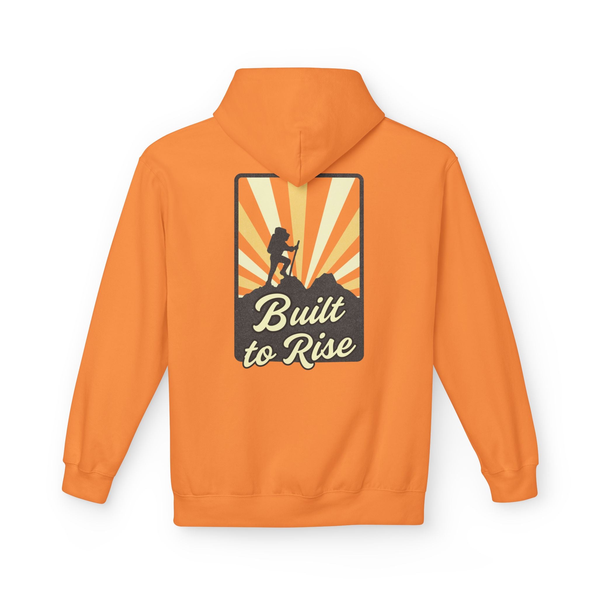 Adventure-Ready Fleece Hoodie | Built to Rise Outdoor Sweatshirt, Unisex Camping Gift, Hiking Apparel, Motivational Hoodie, [...]