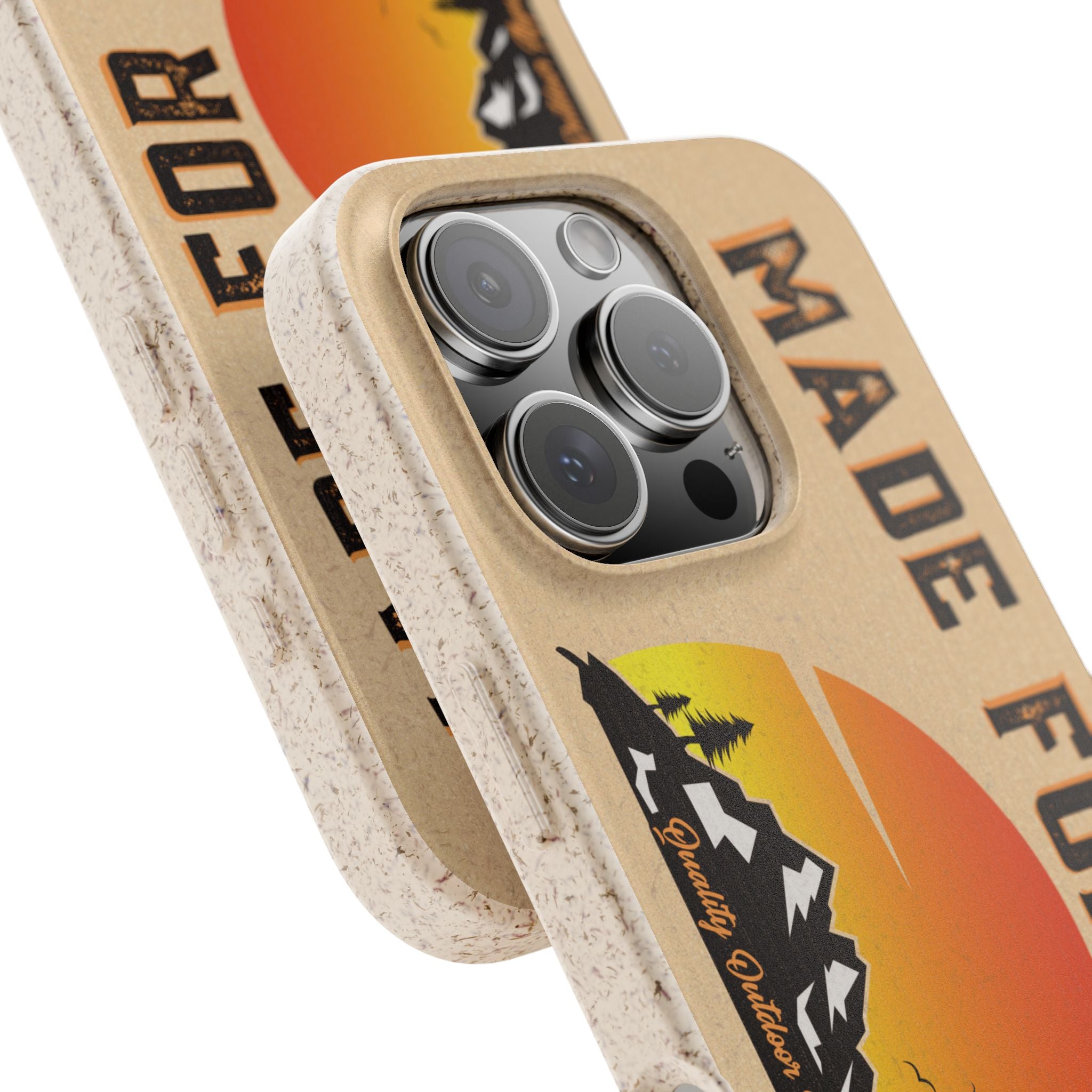 Eco-Friendly Biodegradable Made For This Adventure Phone Case | Made For This | Nature Lover Gift, Sustainable Accessory, Earth Day Present, Unique Phone Cover