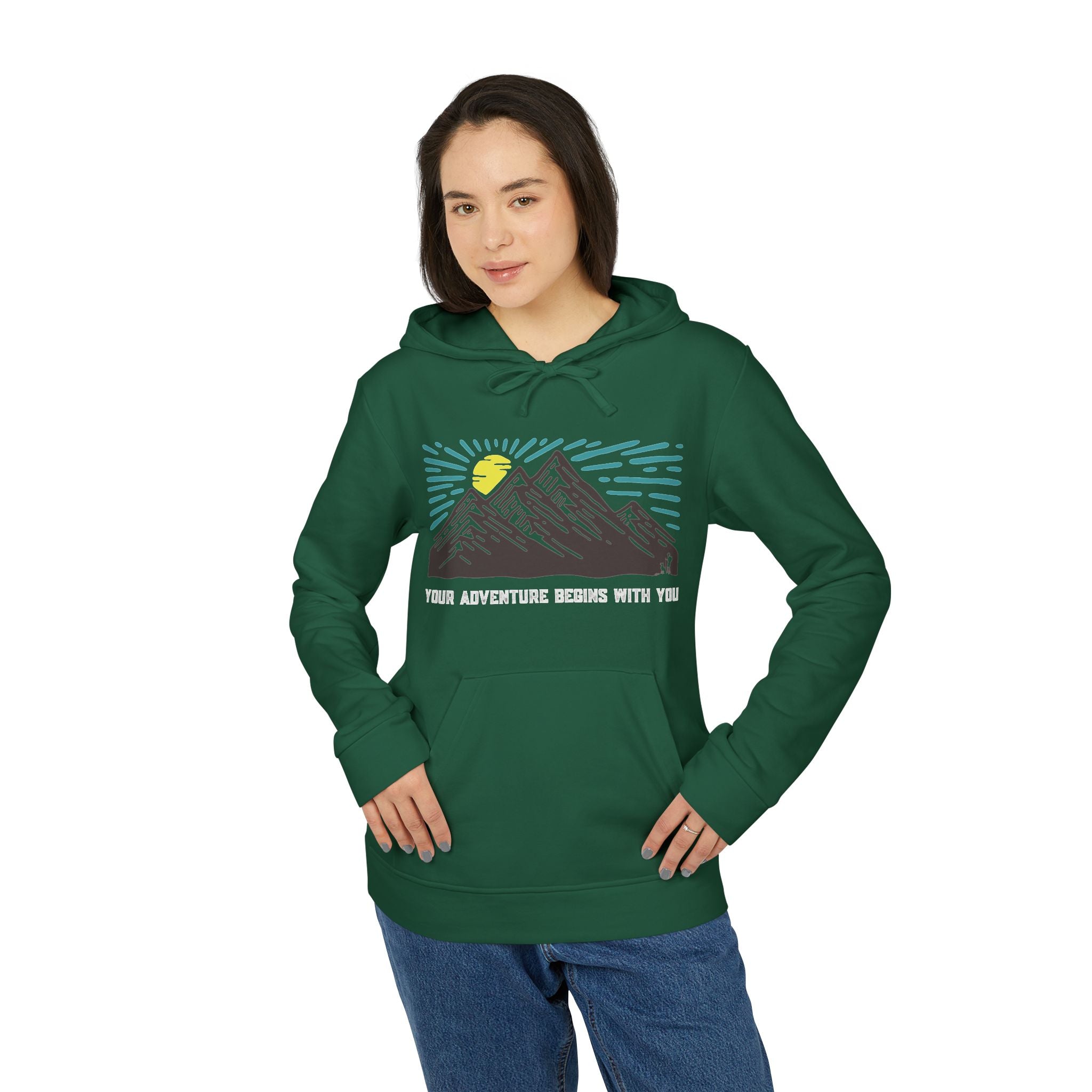 Your Adventure Begins With You Fleece Hoodie, Cozy Hoodie for Adventurers, Unisex Outdoor Sweatshirt, Casual Comfort Layer, Perfect Gift for [...]