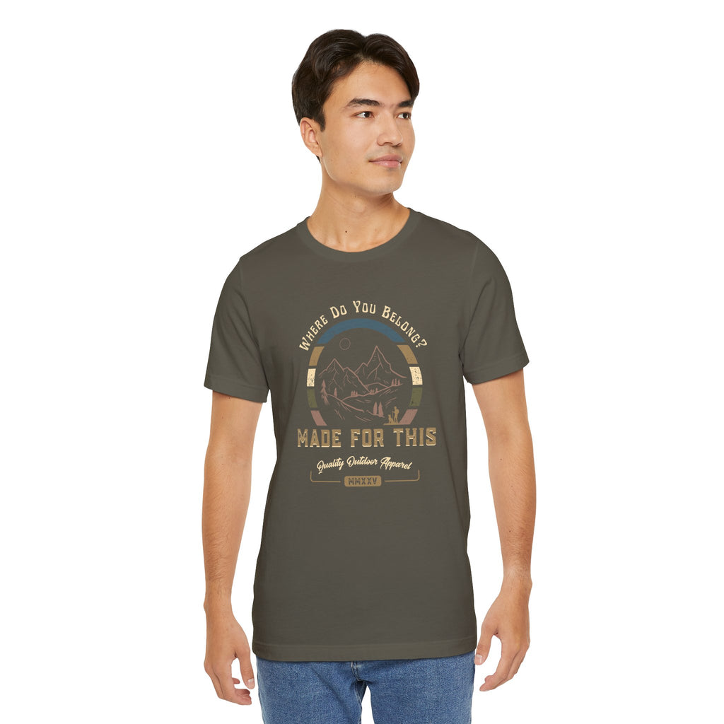 Adventure-Inspired Unisex Tee - Perfect for Nature Lovers, Gift for Hikers, Casual Wear, Outdoor Events, Travel Apparel