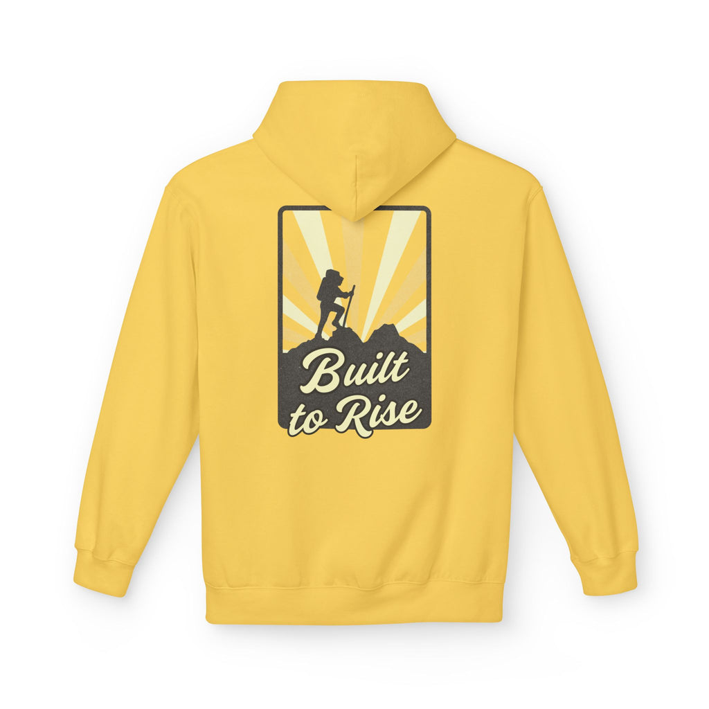 Adventure-Ready Fleece Hoodie | Built to Rise Outdoor Sweatshirt, Unisex Camping Gift, Hiking Apparel, Motivational Hoodie, [...]