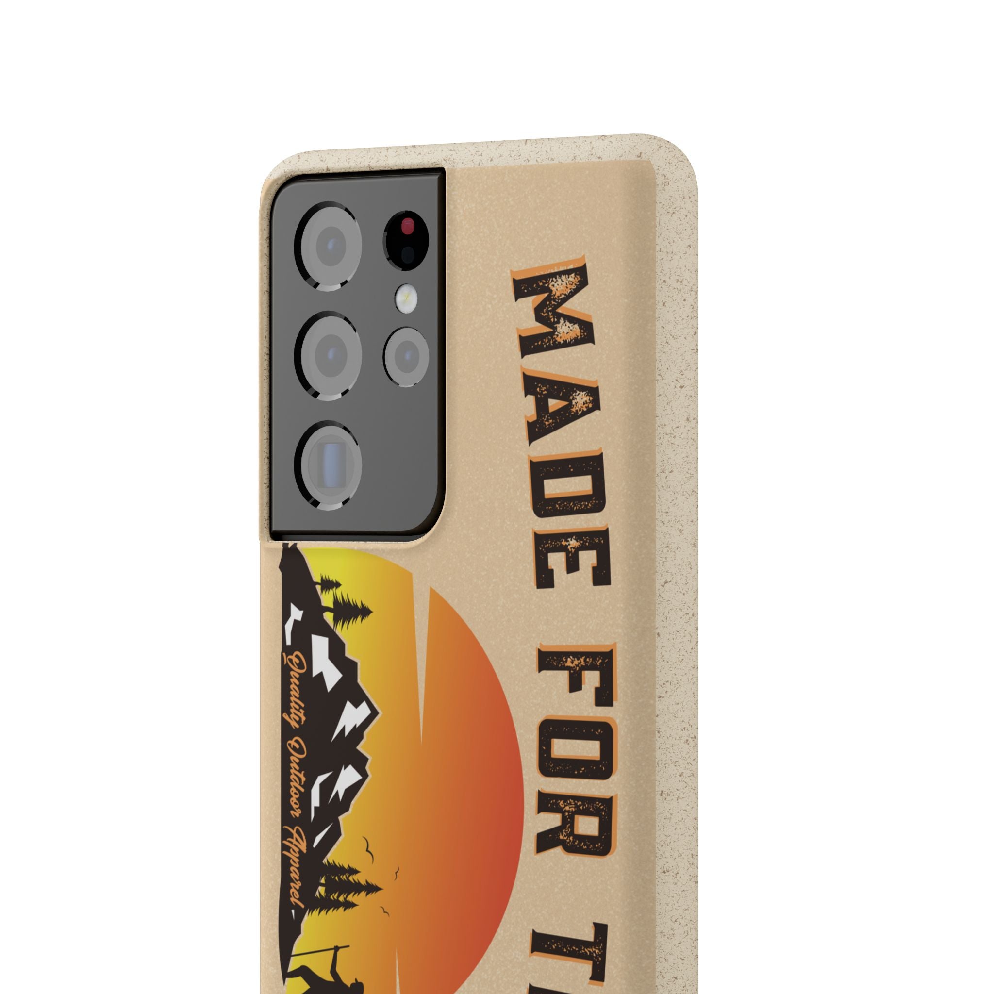 Eco-Friendly Biodegradable Made For This Adventure Phone Case | Made For This | Nature Lover Gift, Sustainable Accessory, Earth Day Present, Unique Phone Cover