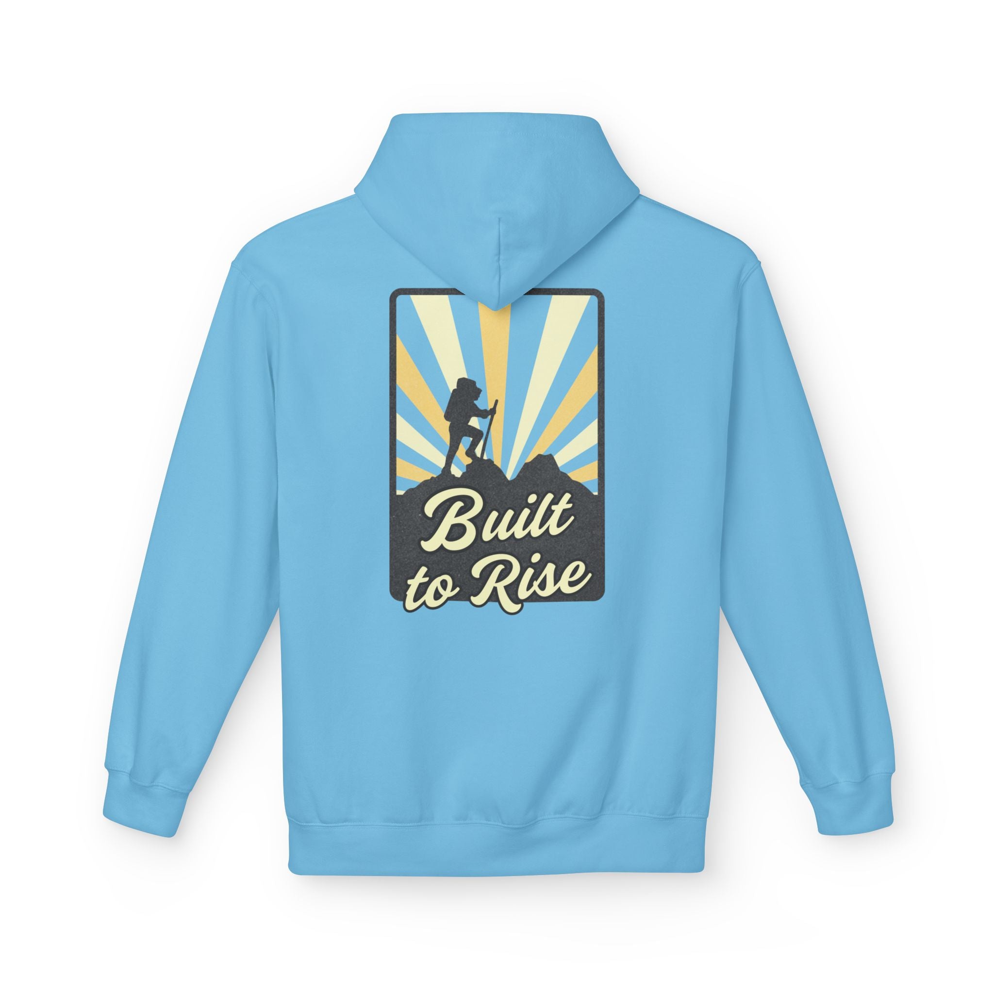 Adventure-Ready Fleece Hoodie | Built to Rise Outdoor Sweatshirt, Unisex Camping Gift, Hiking Apparel, Motivational Hoodie, [...]