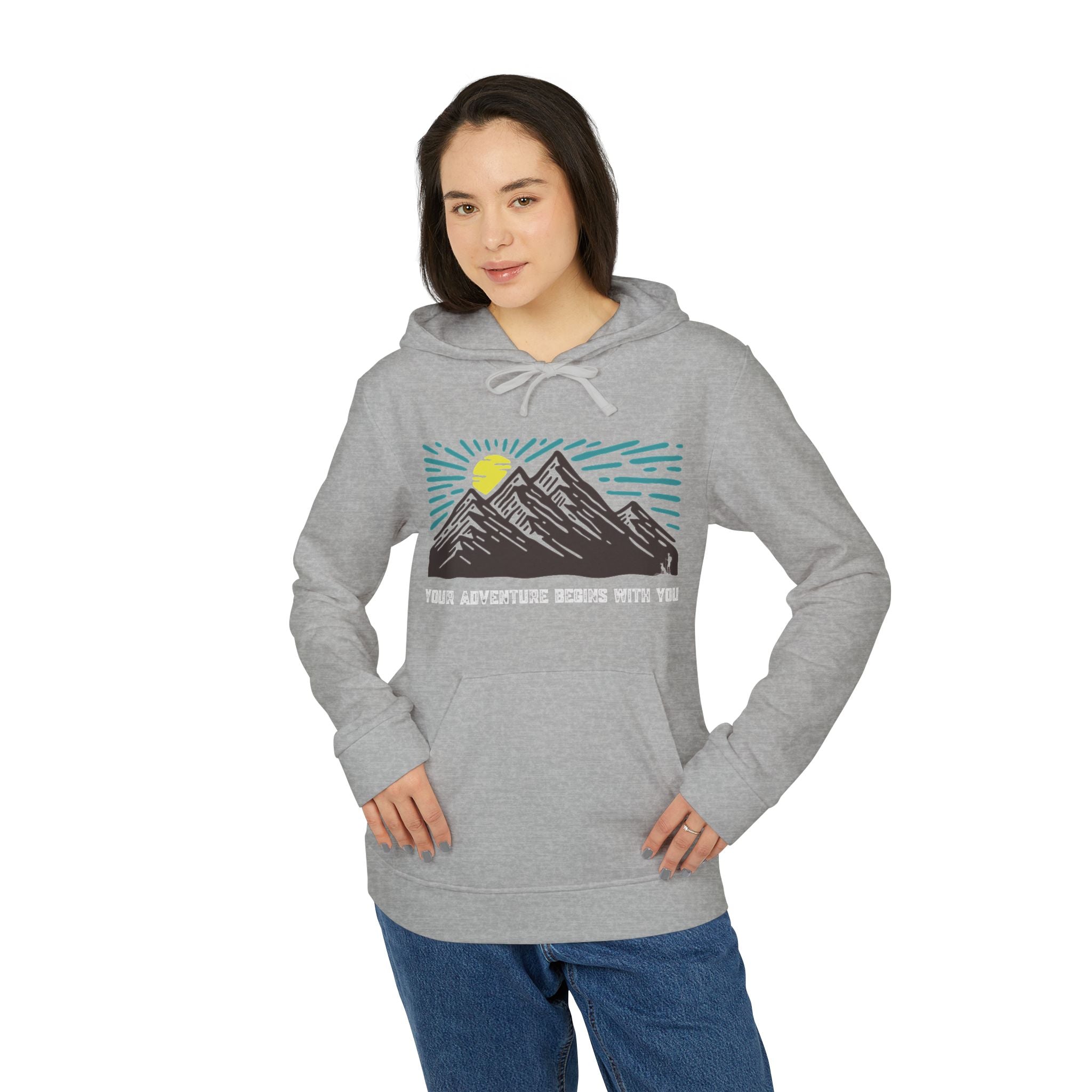 Your Adventure Begins With You Fleece Hoodie, Cozy Hoodie for Adventurers, Unisex Outdoor Sweatshirt, Casual Comfort Layer, Perfect Gift for [...]