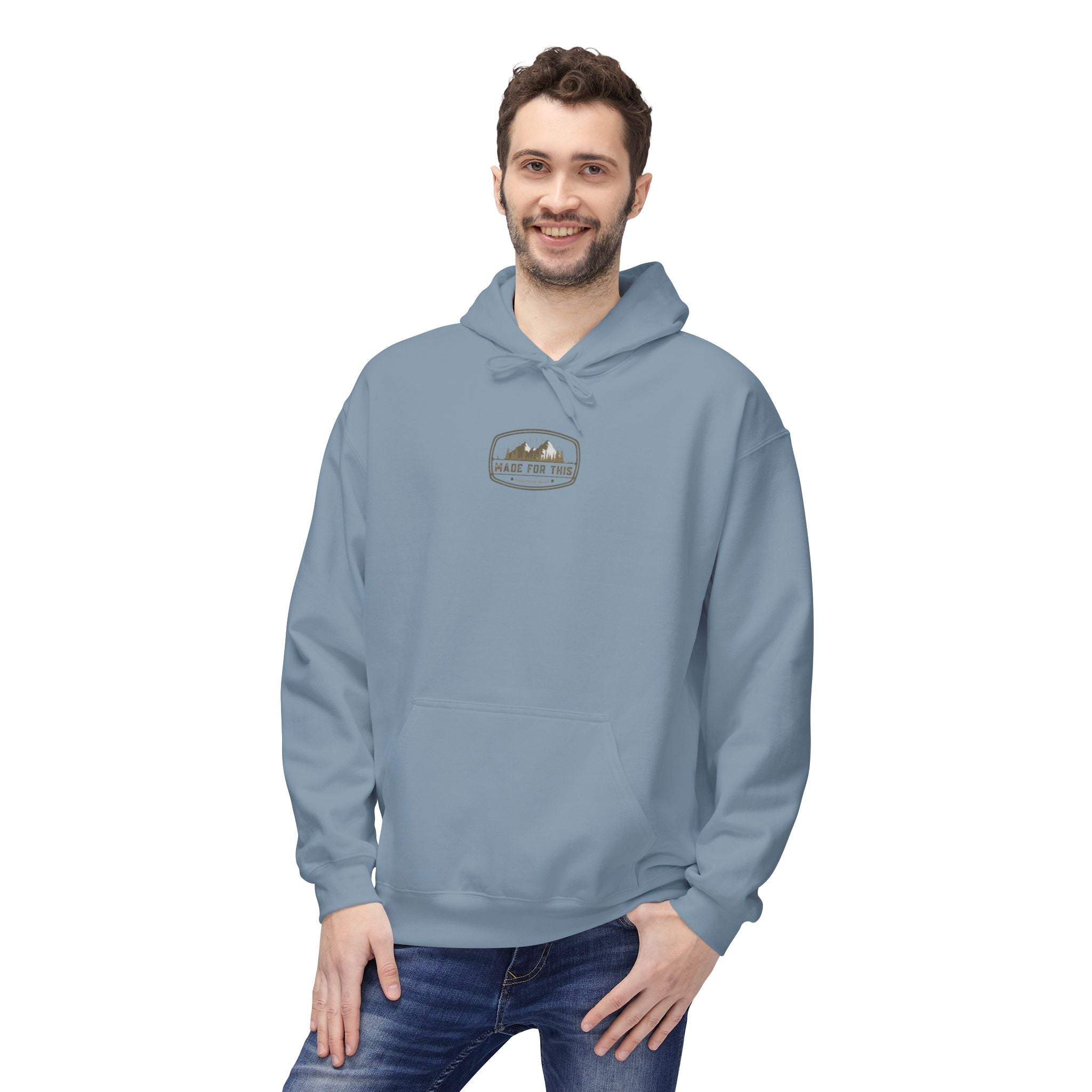Adventure-Ready Fleece Hoodie | Built to Rise Outdoor Sweatshirt, Unisex Camping Gift, Hiking Apparel, Motivational Hoodie, [...]