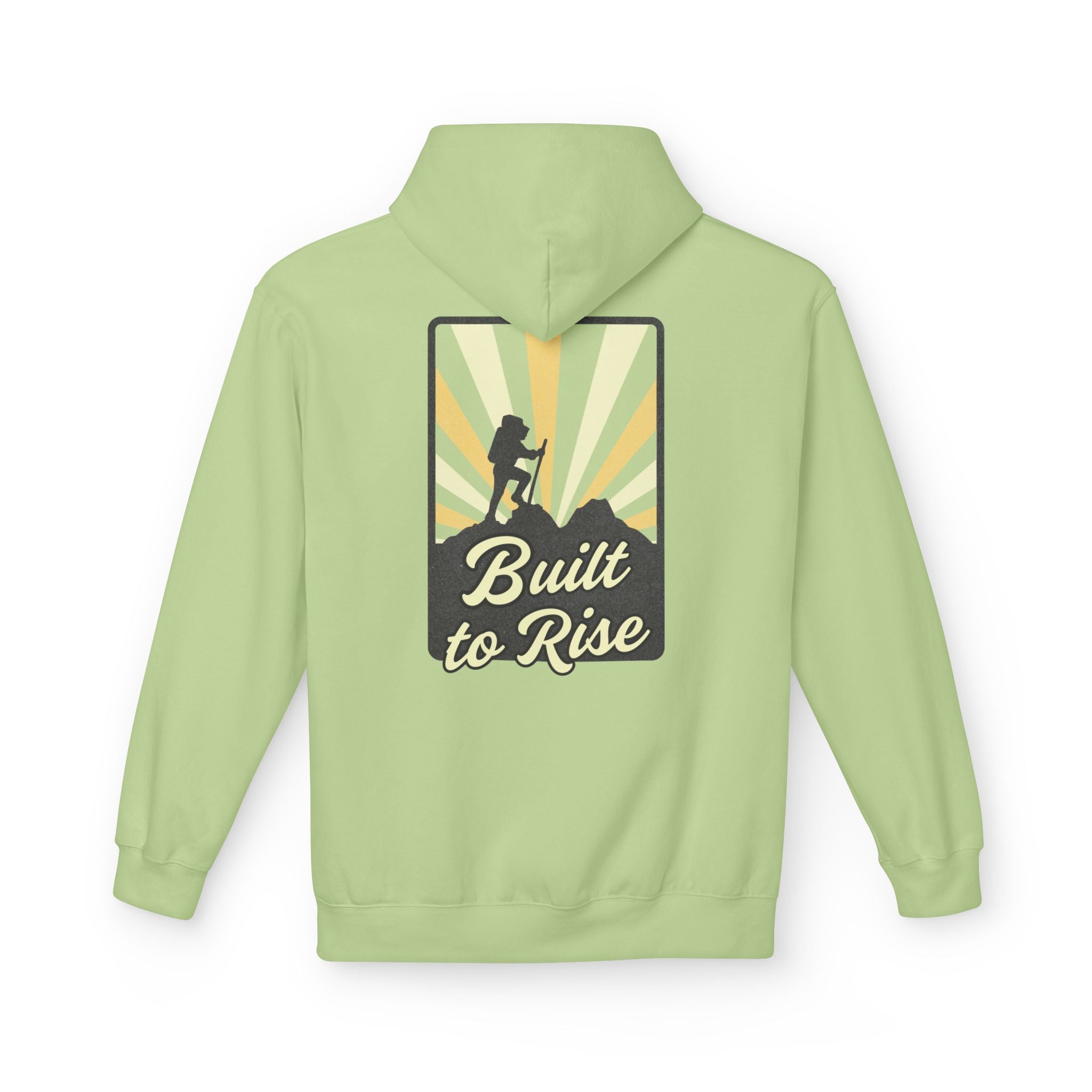 Adventure-Ready Fleece Hoodie | Built to Rise Outdoor Sweatshirt, Unisex Camping Gift, Hiking Apparel, Motivational Hoodie, [...]