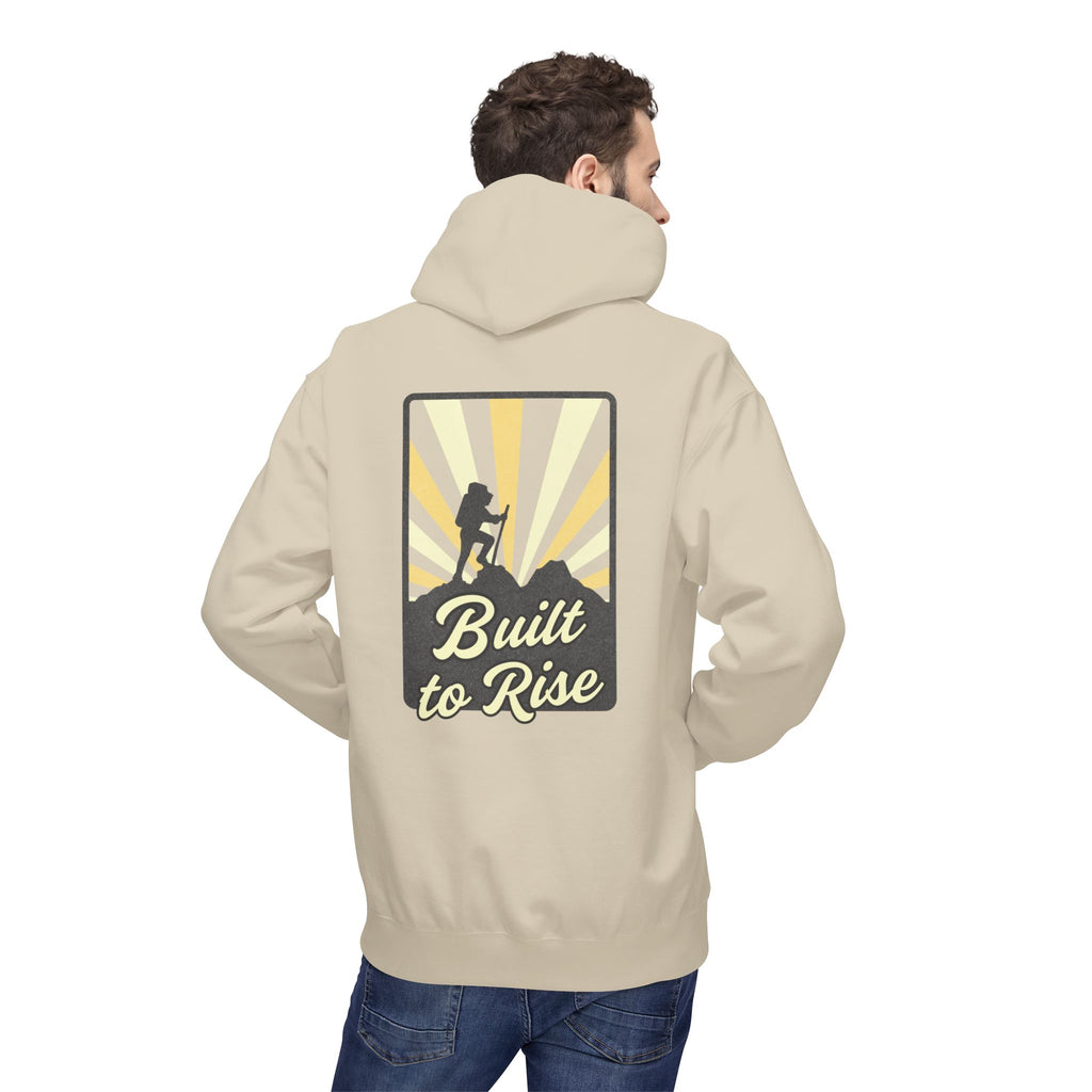 Adventure-Ready Fleece Hoodie | Built to Rise Outdoor Sweatshirt, Unisex Camping Gift, Hiking Apparel, Motivational Hoodie, [...]