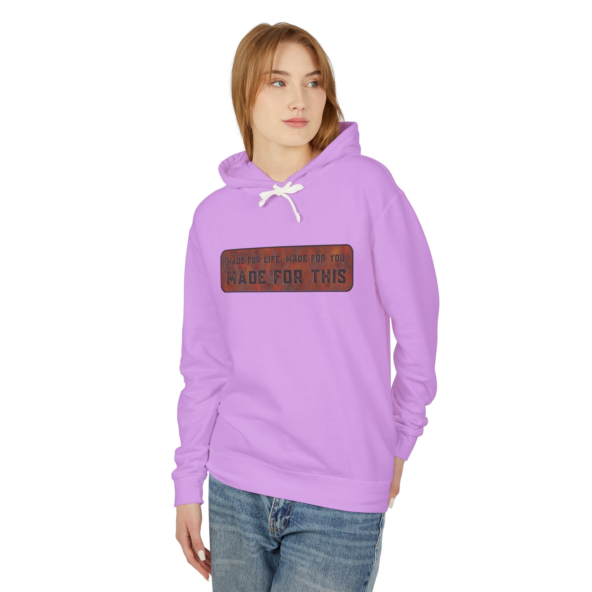 Made for This Unisex Lightweight Hooded Sweatshirt, Perfect for Gifts, Cozy Casual Wear, Everyday Comfort, Fall Fashion