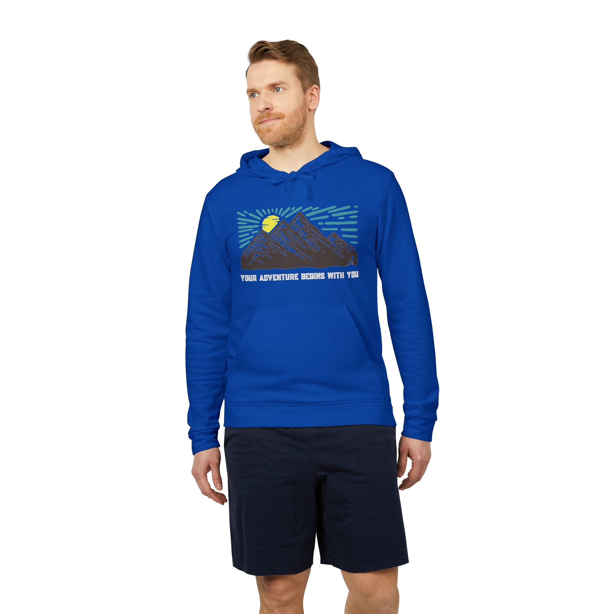 Your Adventure Begins With You Fleece Hoodie, Cozy Hoodie for Adventurers, Unisex Outdoor Sweatshirt, Casual Comfort Layer, Perfect Gift for [...]