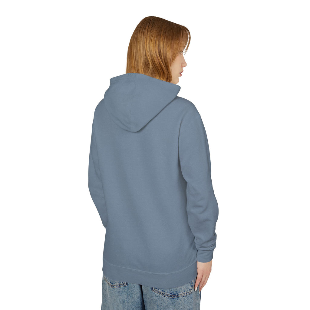 Mountain Sunrise Unisex Lightweight Hooded Sweatshirt, Adventure Hoodie, Nature Lover Apparel, Campfire Gift, Cozy Layering Piece