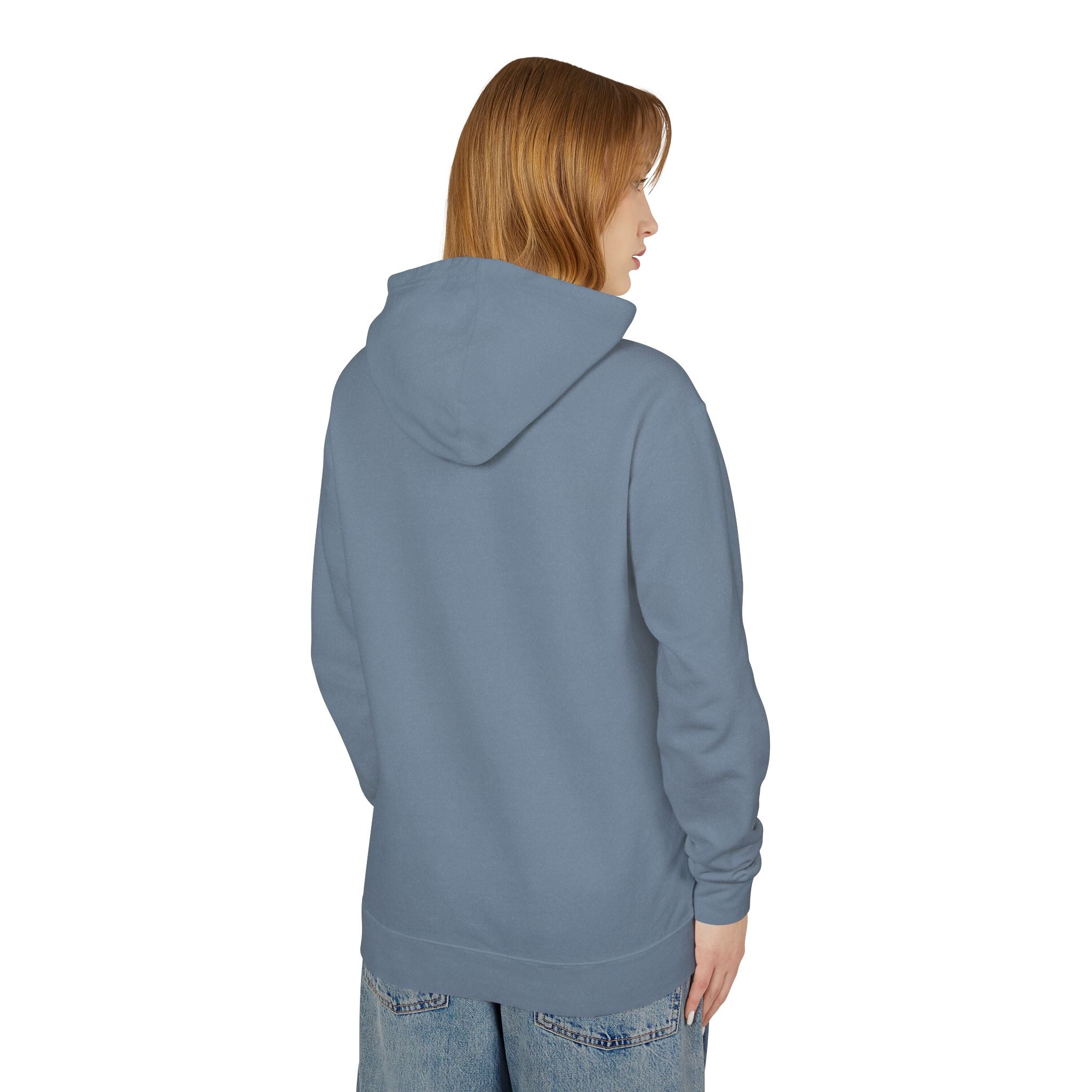 Mountain Sunrise Unisex Lightweight Hooded Sweatshirt, Adventure Hoodie, Nature Lover Apparel, Campfire Gift, Cozy Layering Piece