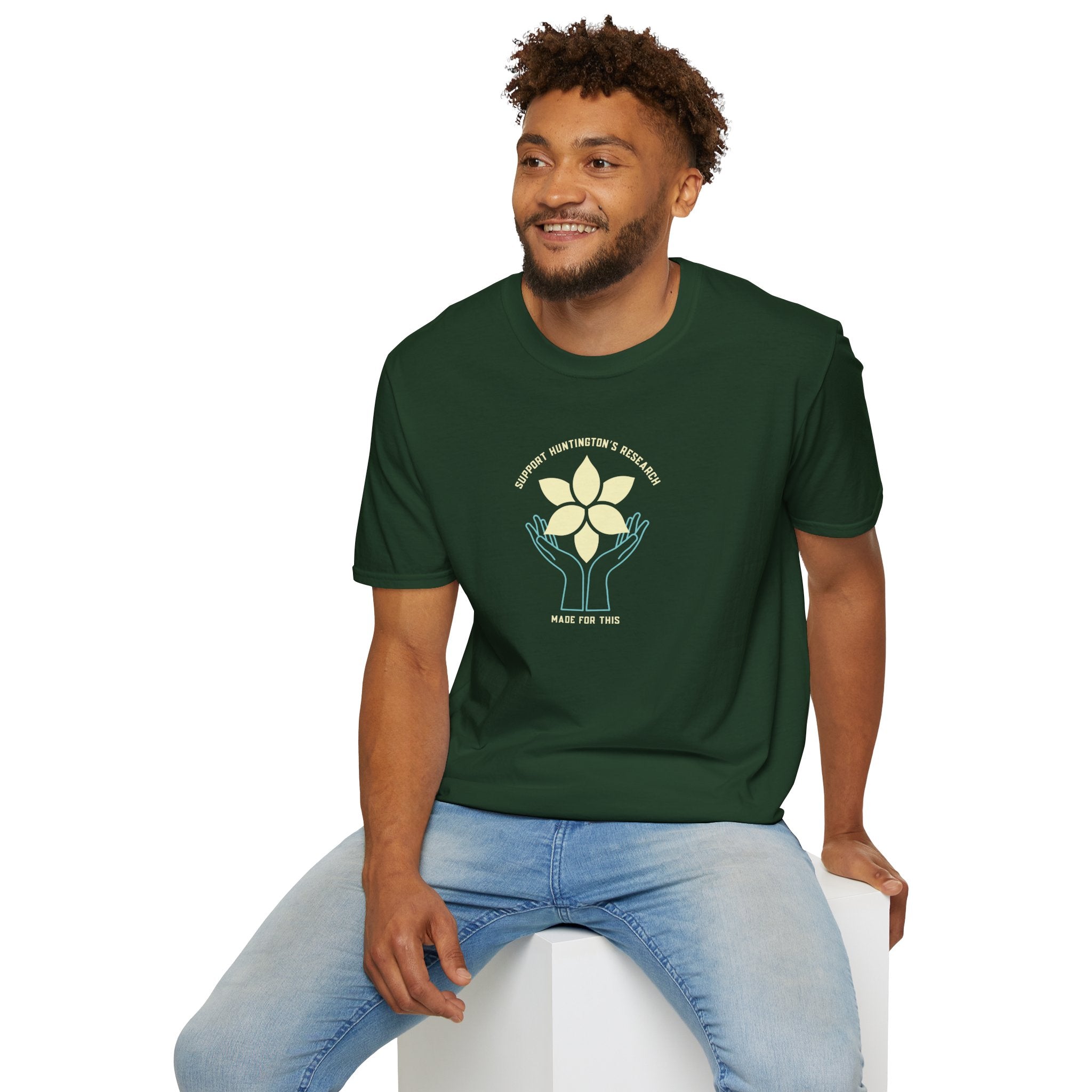Support Huntington's Research | Made For This | Softstyle T-Shirt, Comfortable Tee, Gift for Friends, Casual Wear, Research Fundraiser