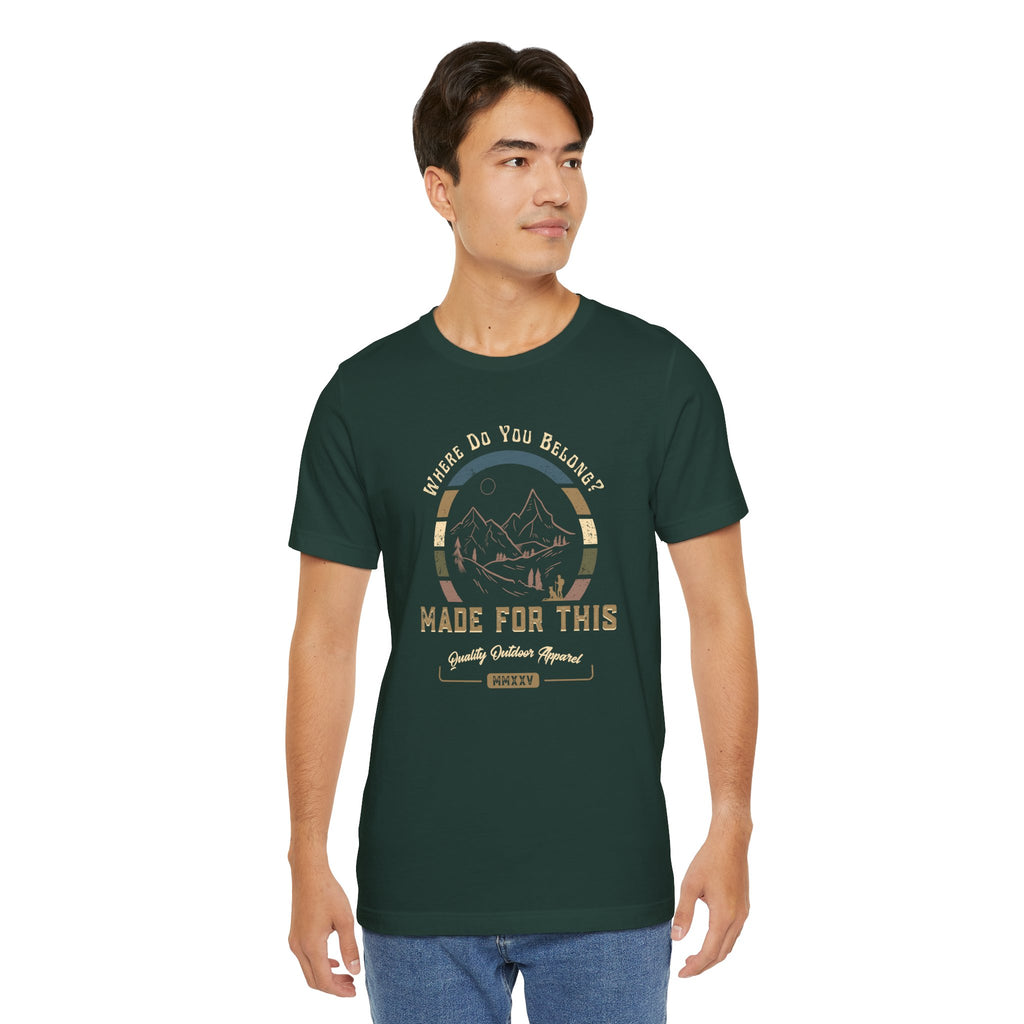 Adventure-Inspired Unisex Tee - Perfect for Nature Lovers, Gift for Hikers, Casual Wear, Outdoor Events, Travel Apparel
