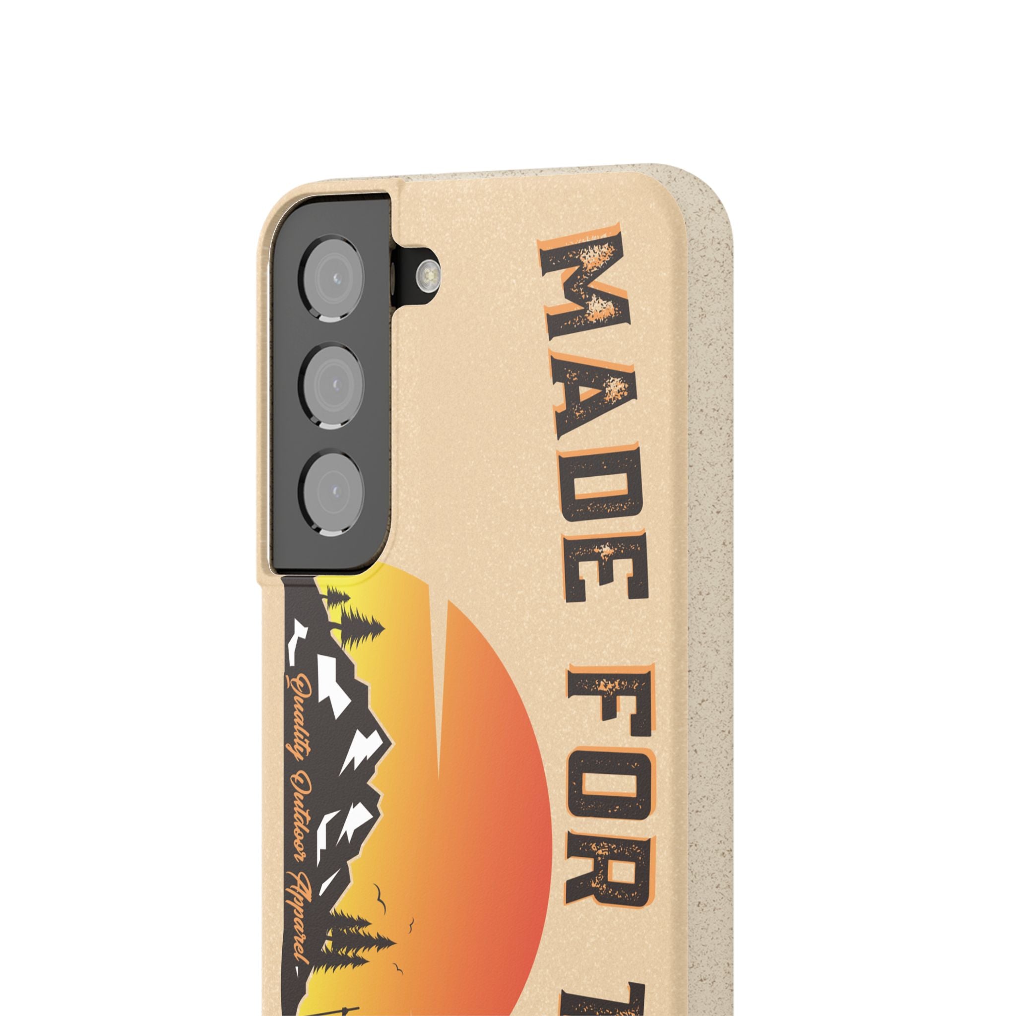 Eco-Friendly Biodegradable Made For This Adventure Phone Case | Made For This | Nature Lover Gift, Sustainable Accessory, Earth Day Present, Unique Phone Cover
