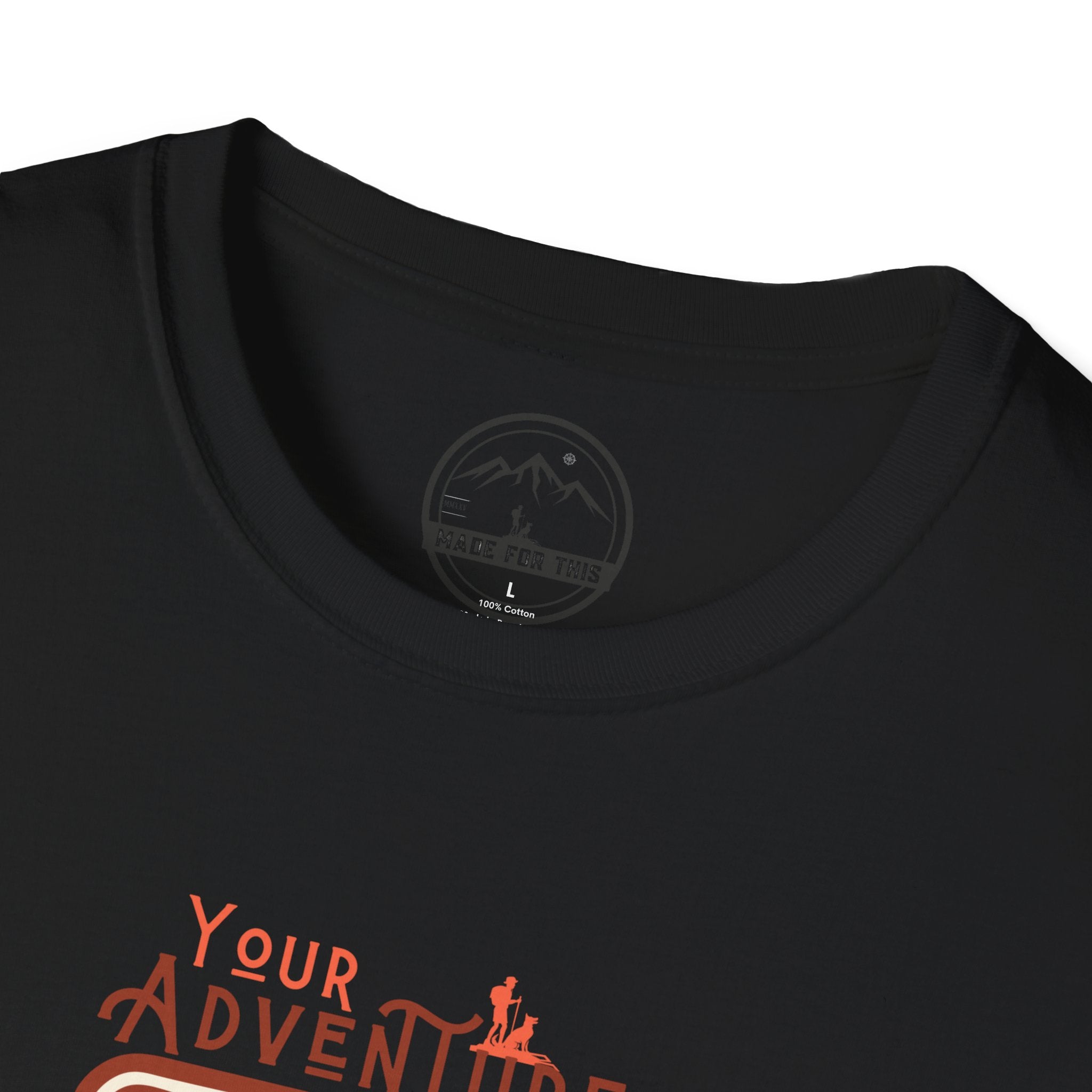 Adventure Awaits Unisex Softstyle T-Shirt, Casual Tee, Outdoor Shirt, Travel Gift, Nature Lover Apparel