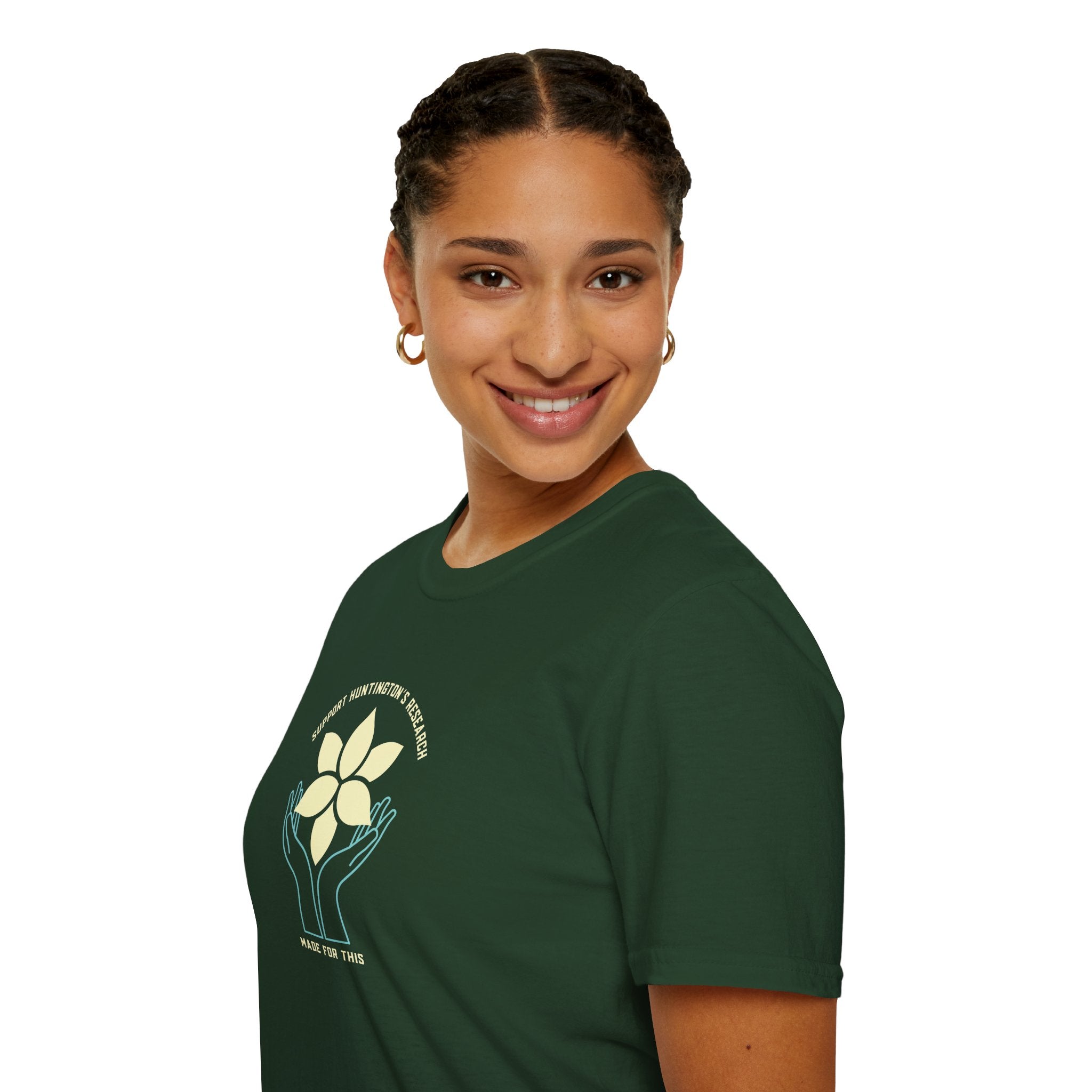 Support Huntington's Research | Made For This | T-Shirt, Softstyle Tee, Positive Vibes Apparel, Casual Wear