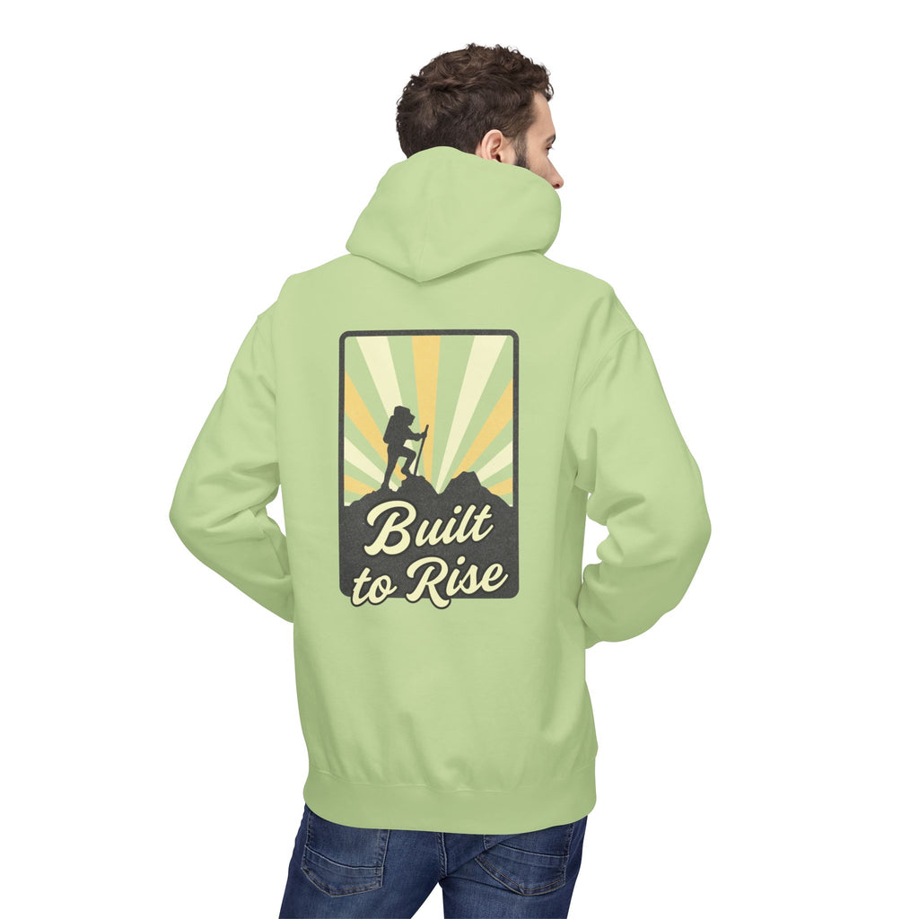 Adventure-Ready Fleece Hoodie | Built to Rise Outdoor Sweatshirt, Unisex Camping Gift, Hiking Apparel, Motivational Hoodie, [...]